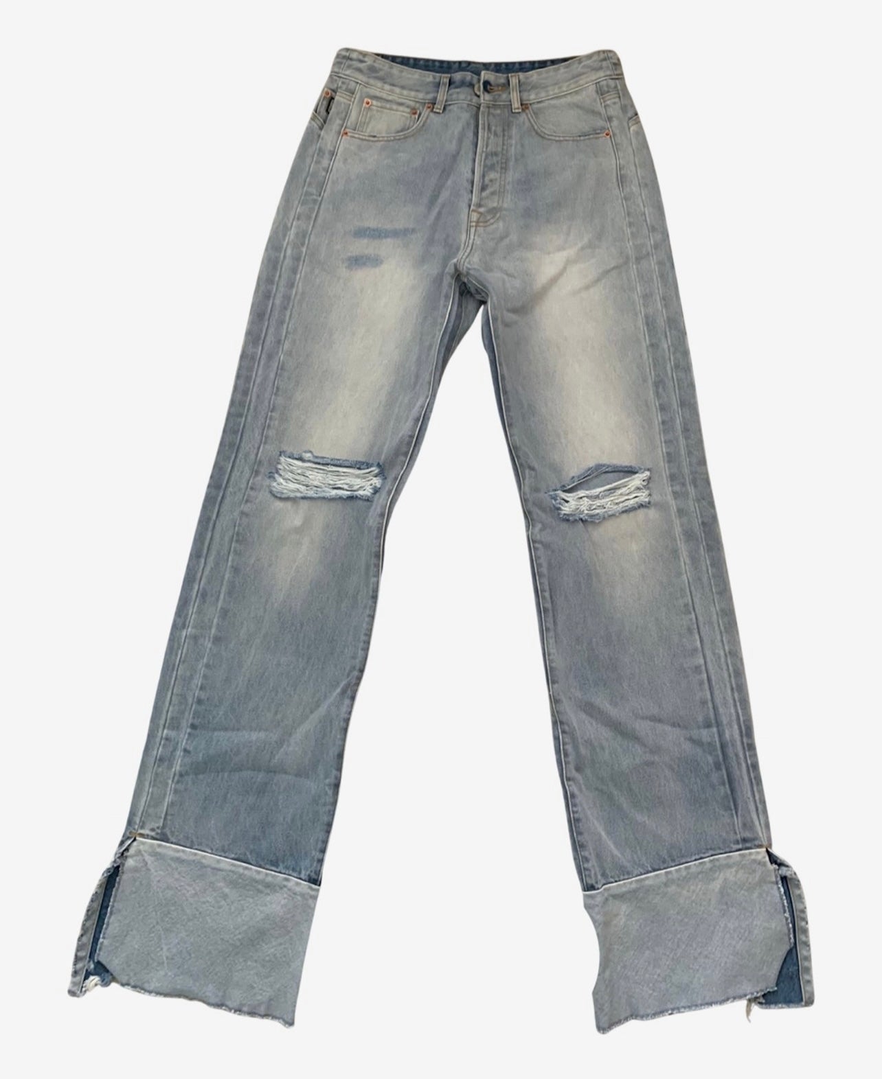 Vetements deconstructed fashion jeans