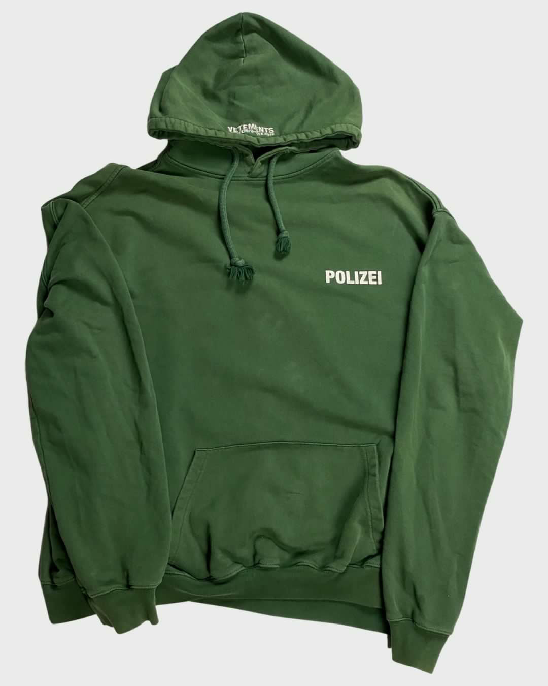 Polizei vetements hoodie hotsell