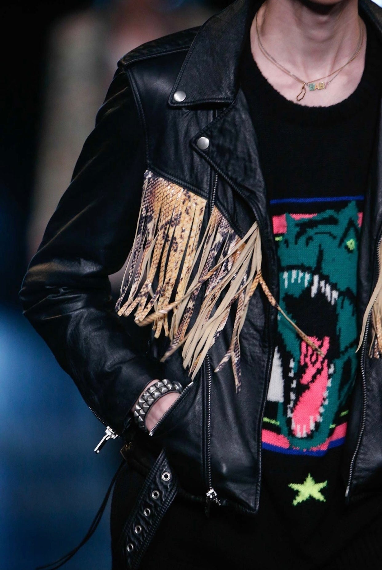 Saint Laurent Paris SS16 T-Rex Knit