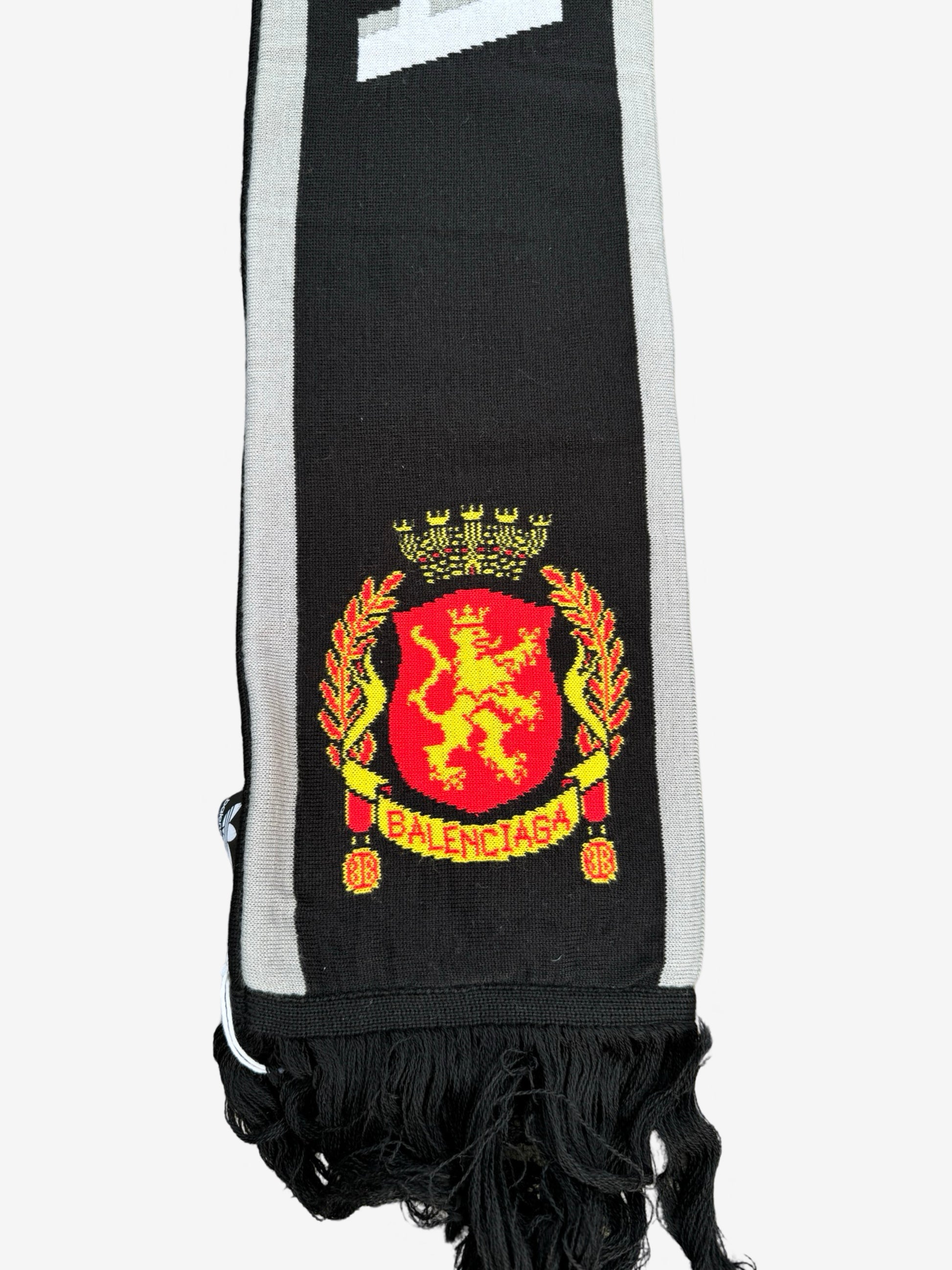 Balenciaga Adidas Soccer Logo Scarf Black