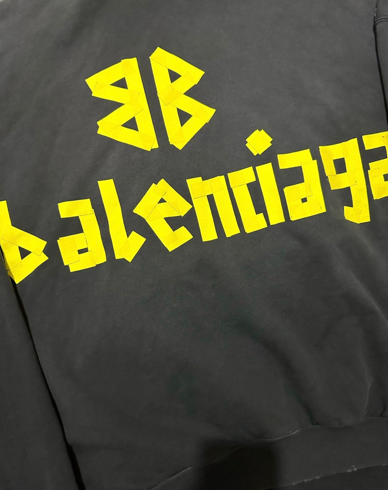 Balenciaga SS23 Oversized Logo Tape Hoodie