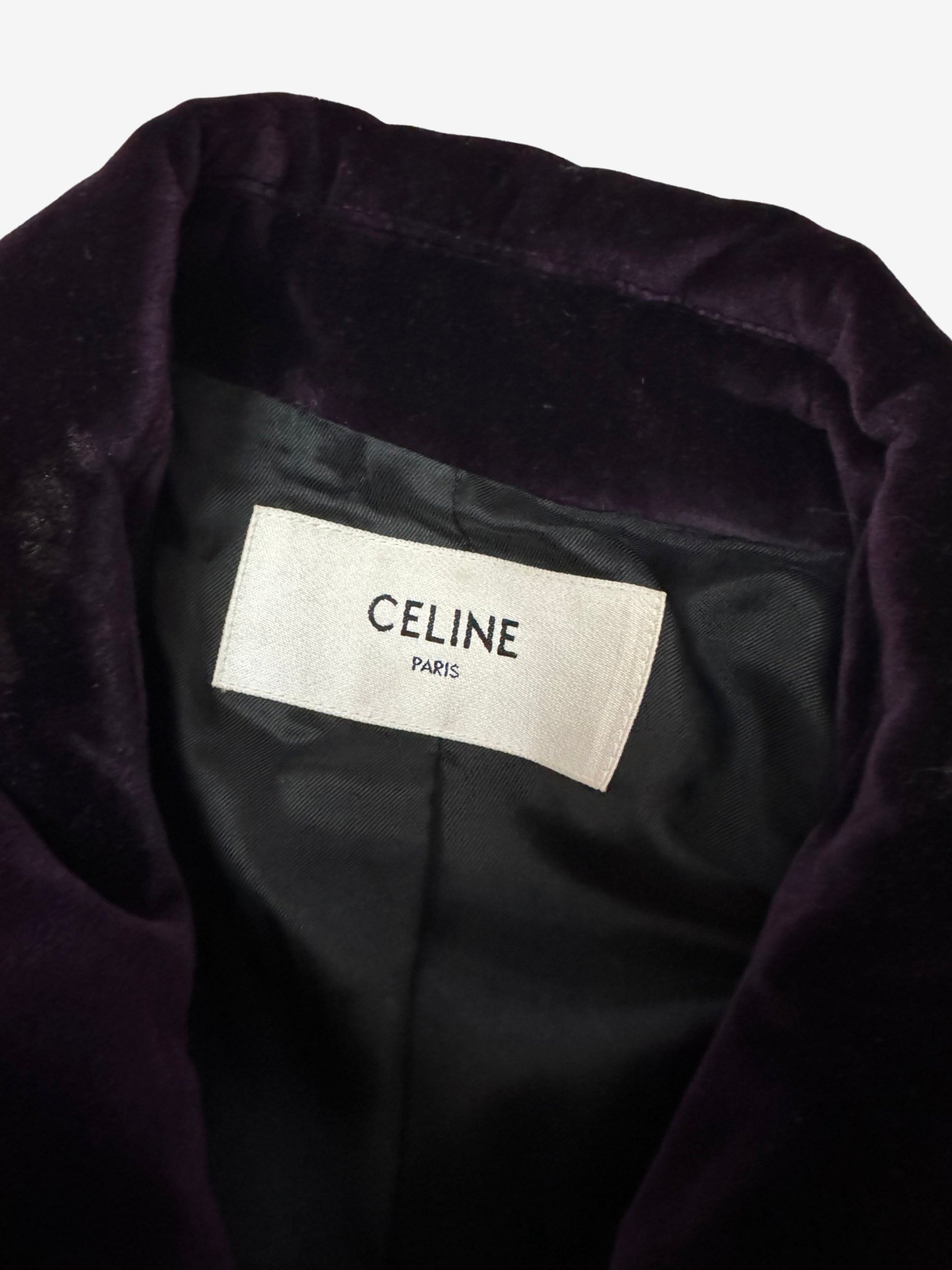 Celine FW20 Purple Teddy Jacket