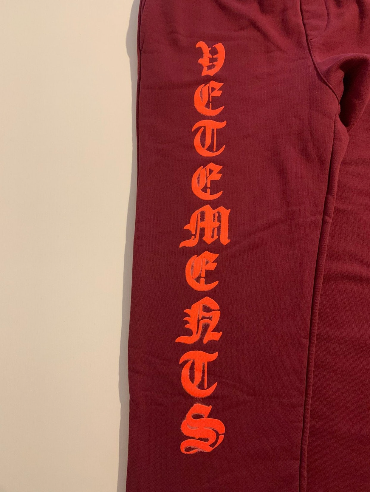 Vetements Logo Anarchy Sweatpants