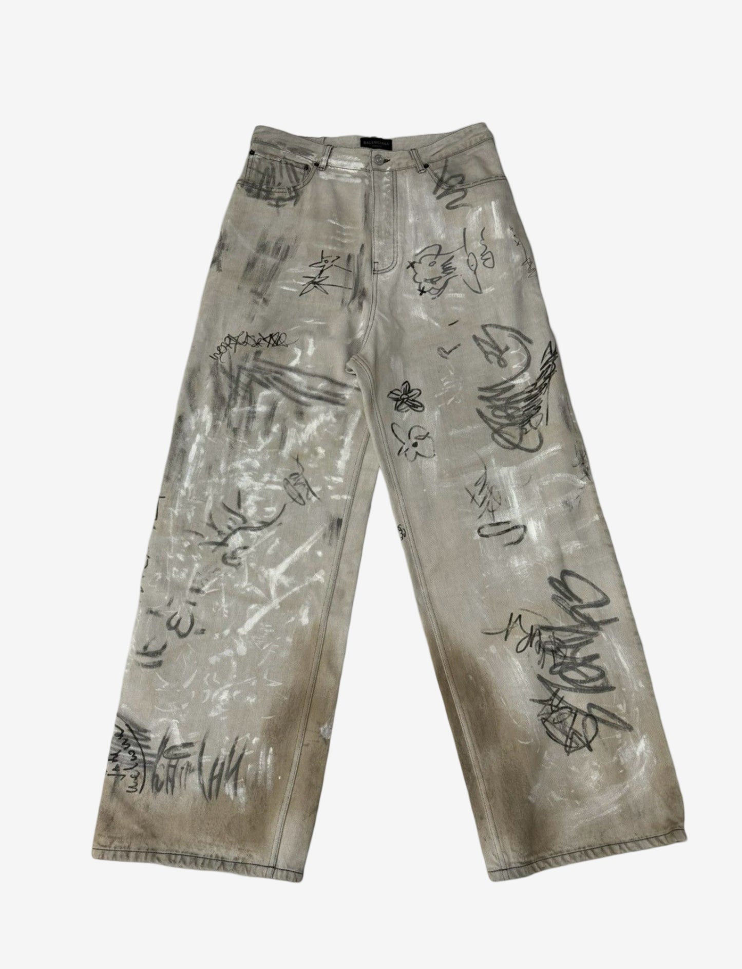 Balenciaga SS23 Graffiti Jeans Baggy