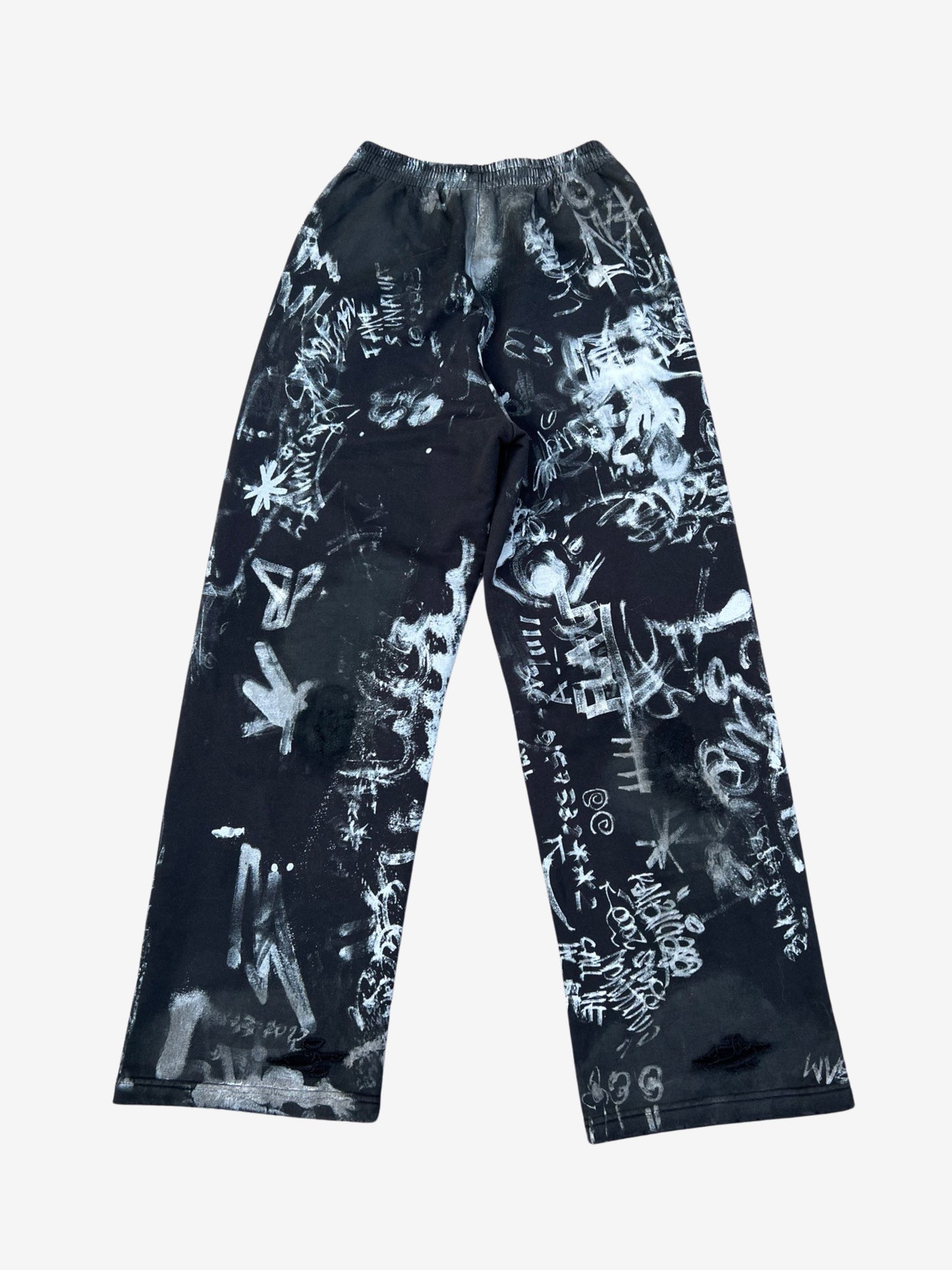 Balenciaga SS24 Black Graffiti Sweatpants