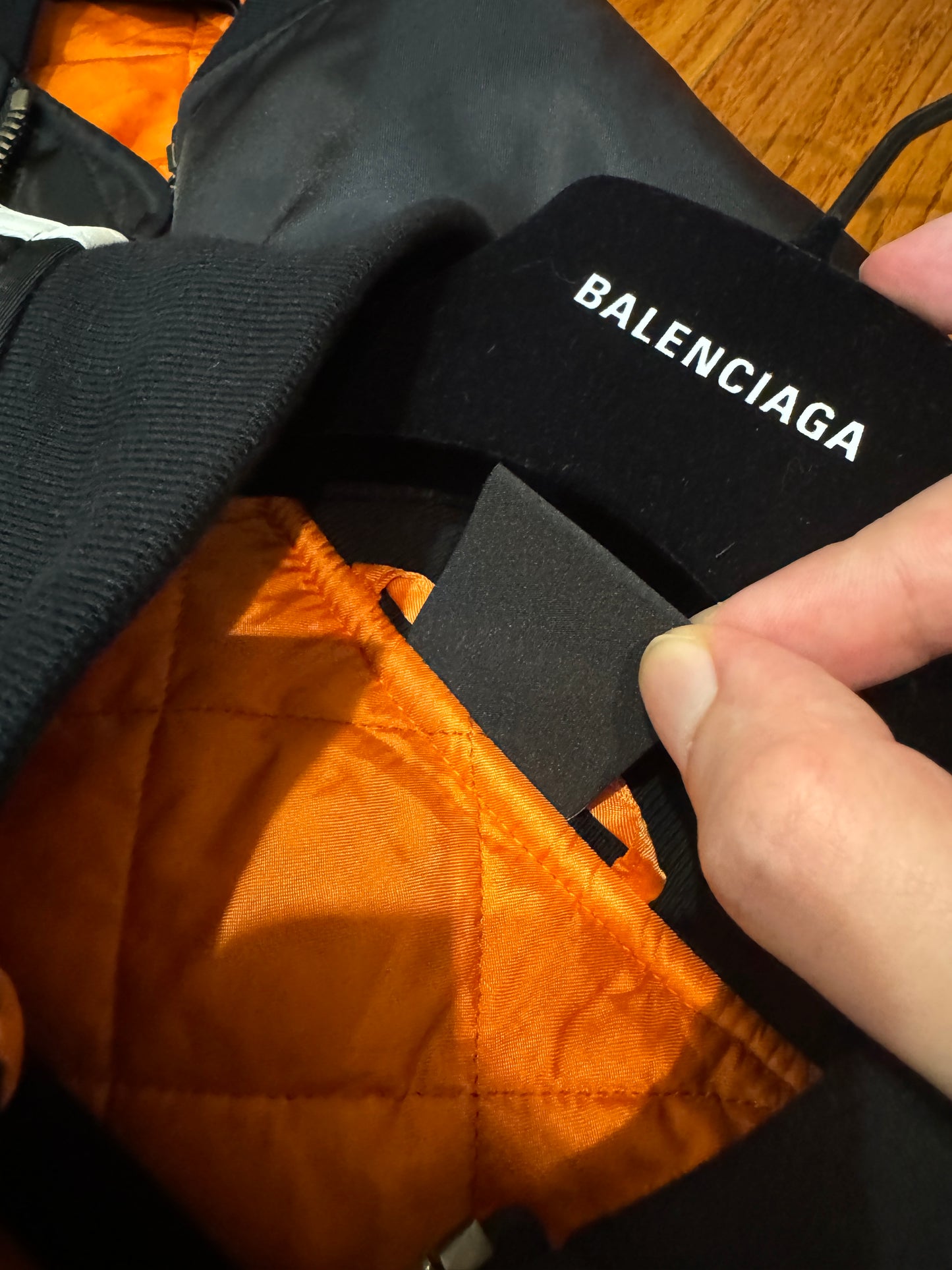 Balenciga Adidas Black Oversized Bomber