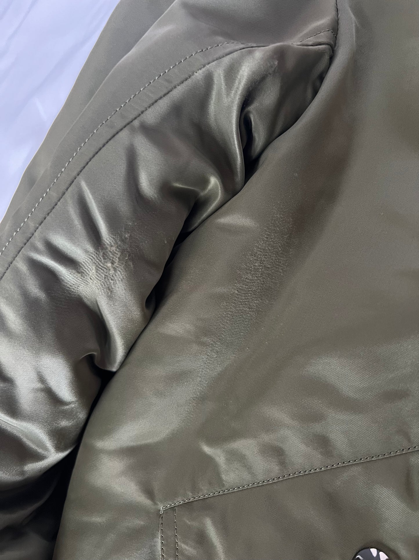  Saint Laurent Paris Khaki Green MA-1 Bomber Blouson Fall Winter 2015