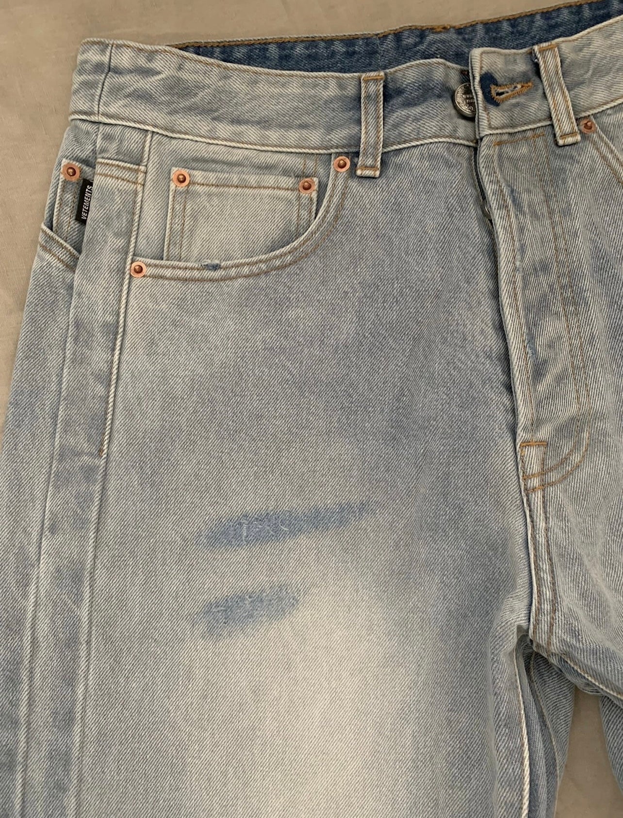 Vetements Destroyed Denim