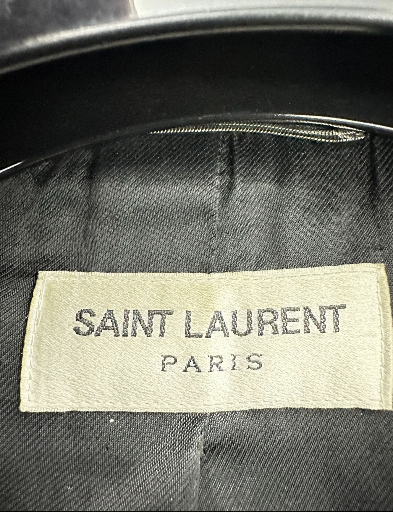 Saint Laurent Paris SS15 LO1 Officer Leather Jacket