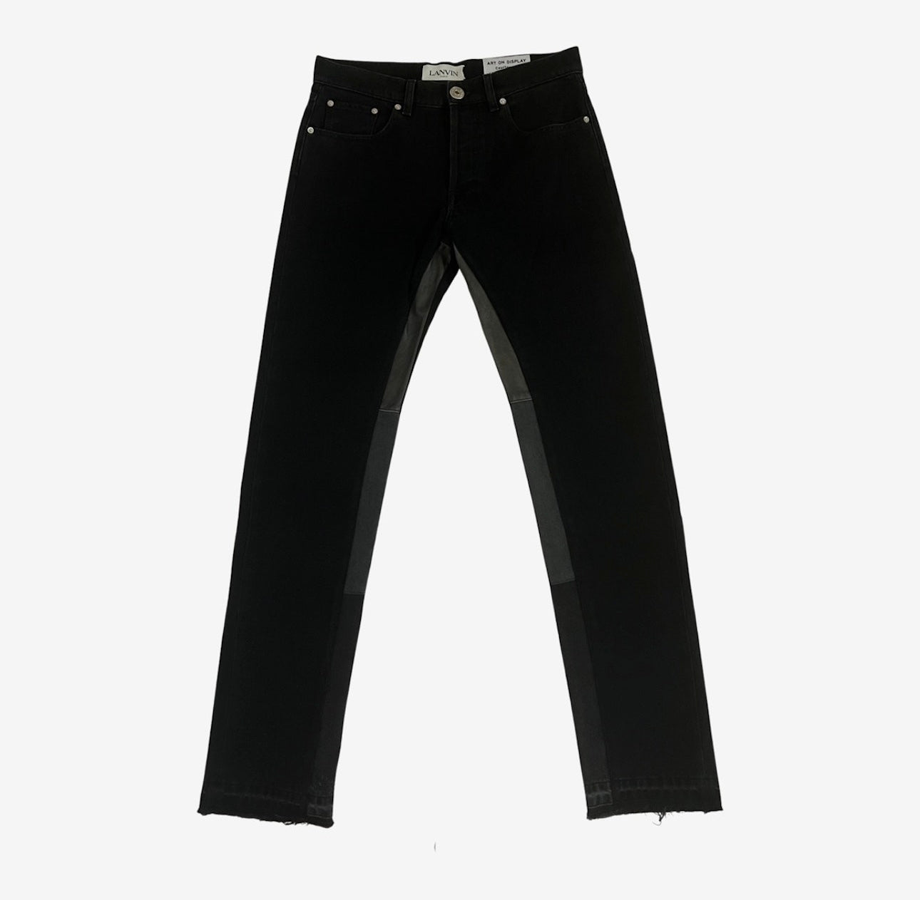 Lanvin x Gallery Dept. Leather Denim Jeans