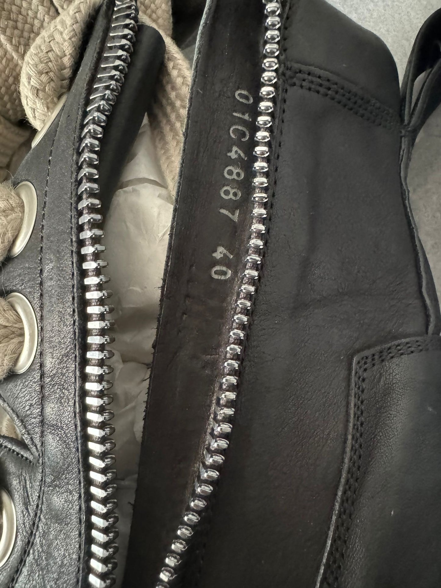 Rick Owens Jumbo Laces Bozo Tractor Boots with Clearsole