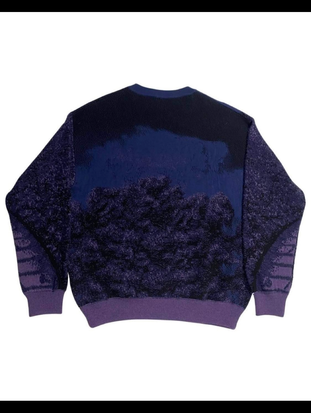 LV SS19 RUNWAY BRICK ROAD SWEATER IN PURPLE