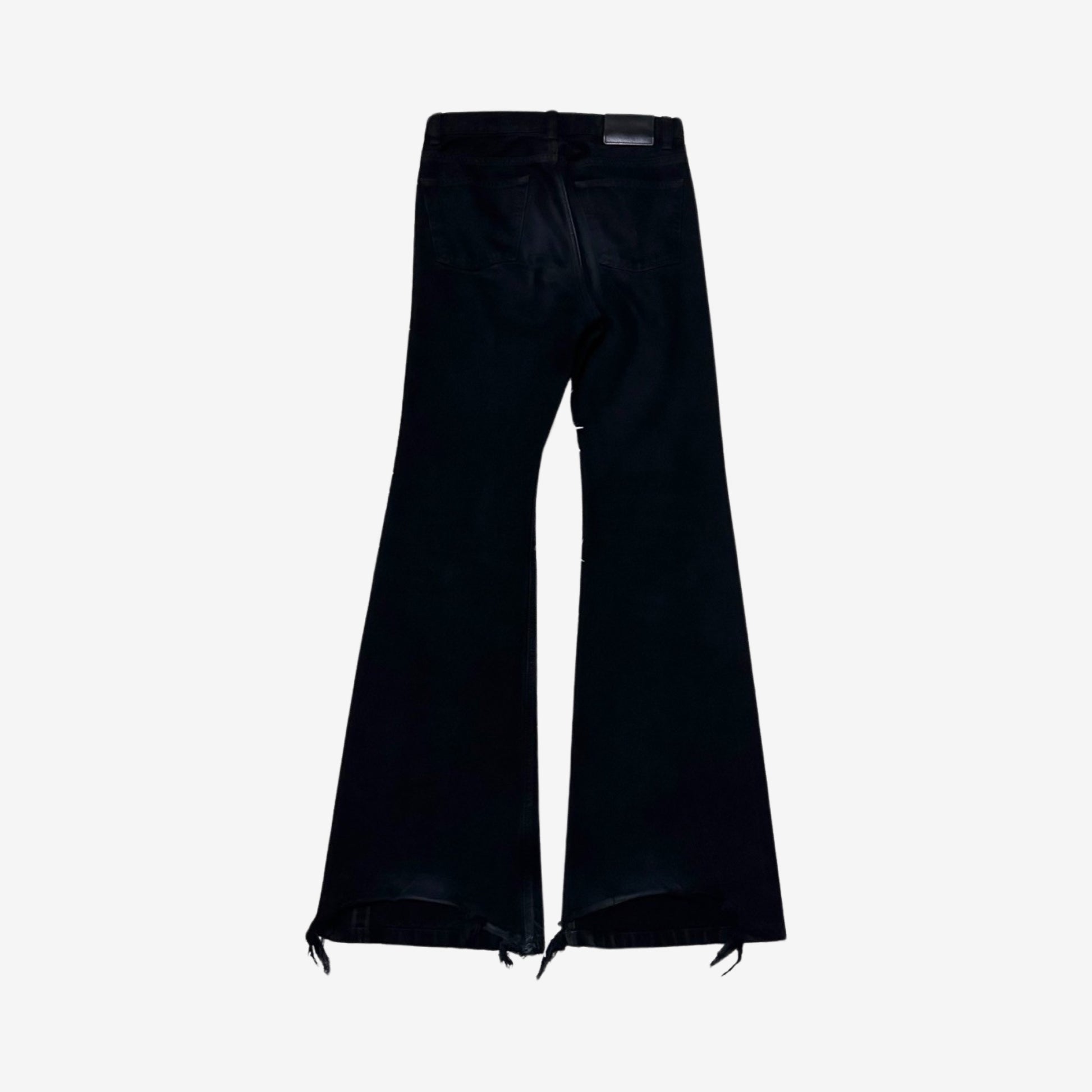 Balenciaga FW22 Black Flared Denim