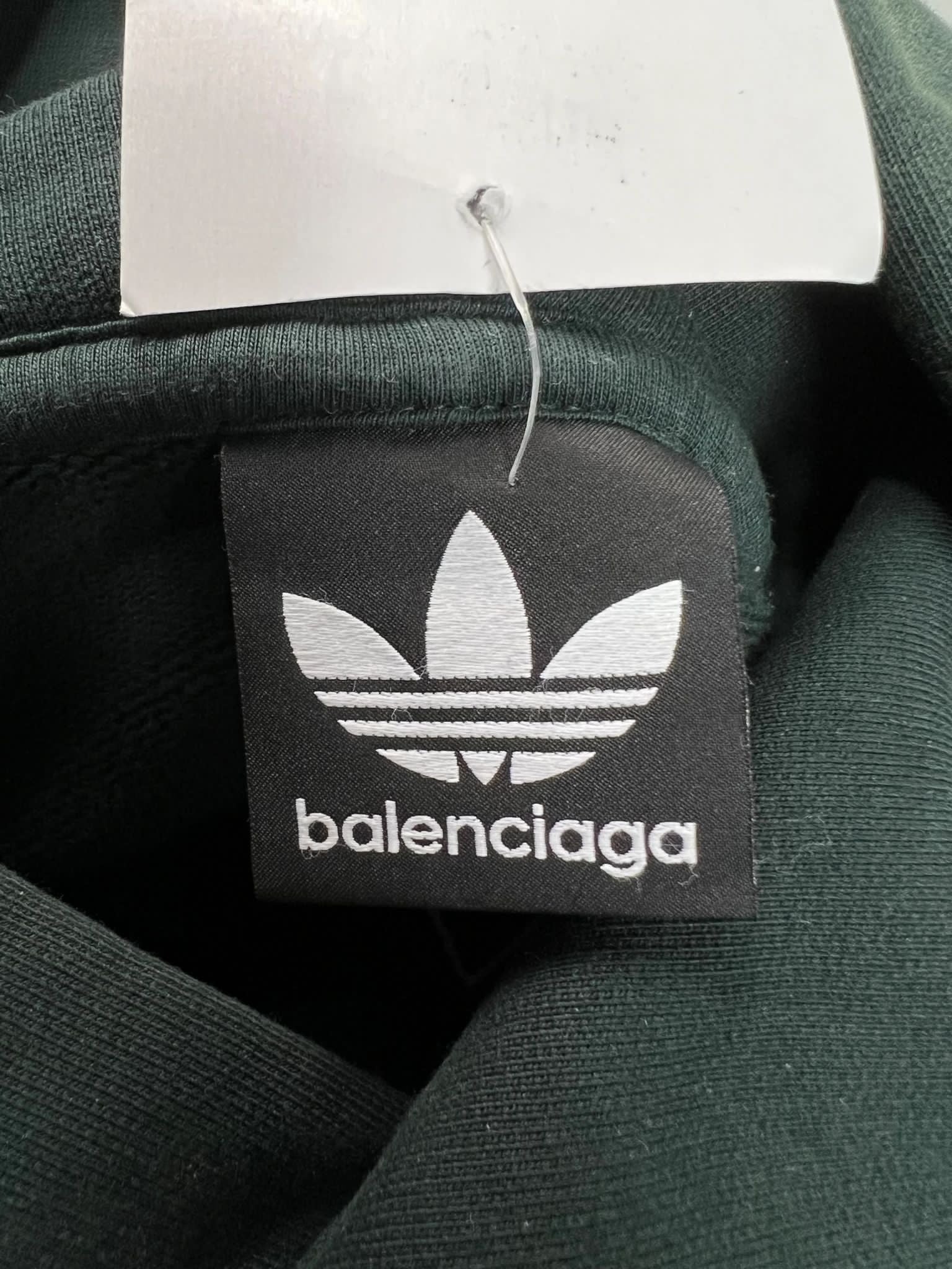 Balenciaga Adidas Oversized Hoodie Forest Green Sz.3