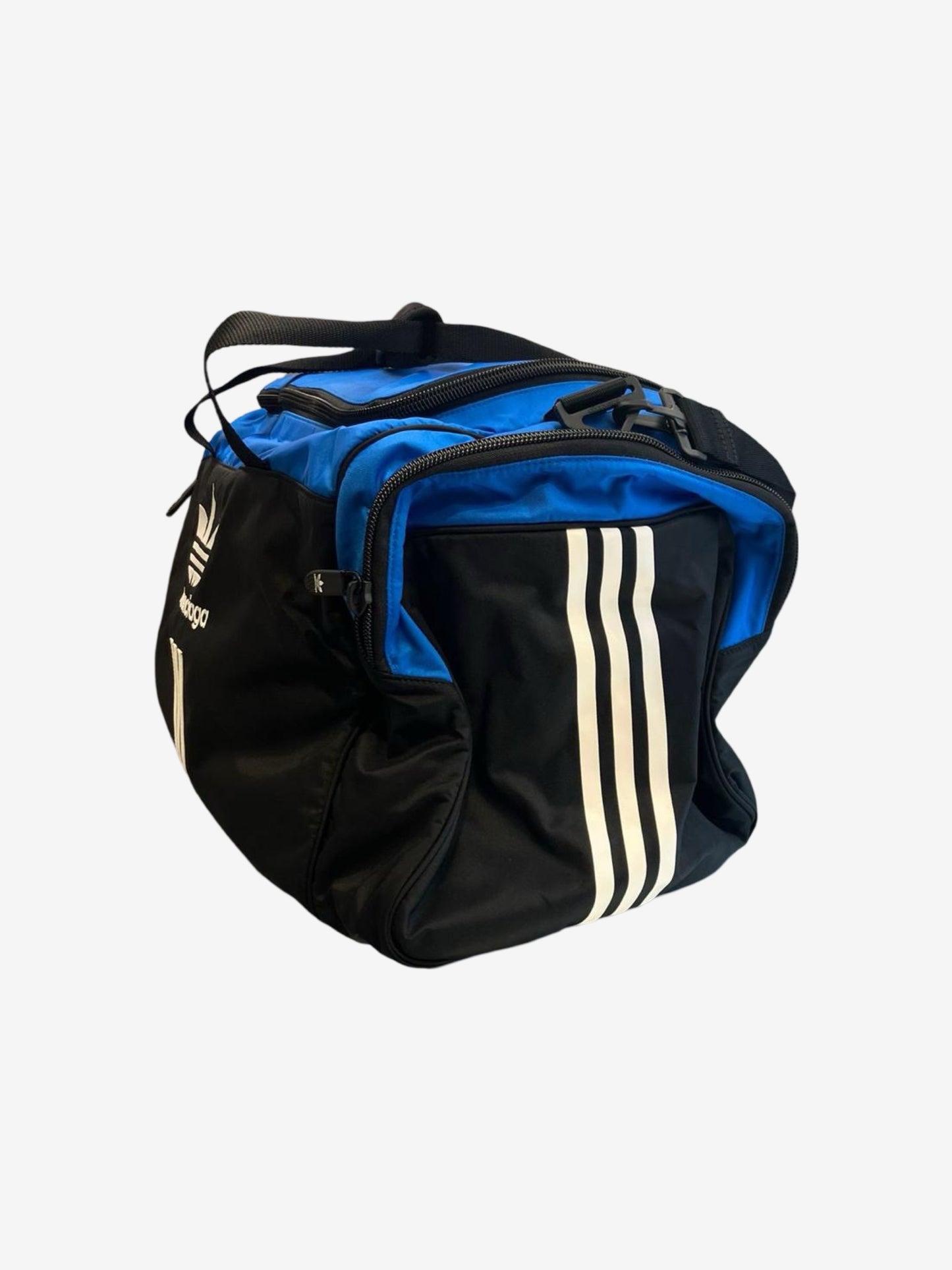 Balenciaga Adidas Nylon Blue Black Duffle Bag