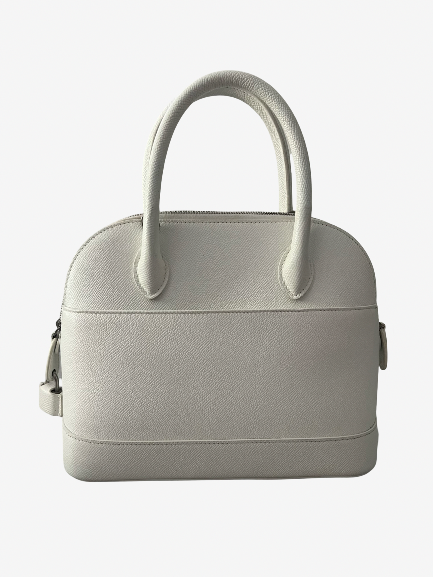 Balenciaga Ville Medium Top Handle Bag White with Logo