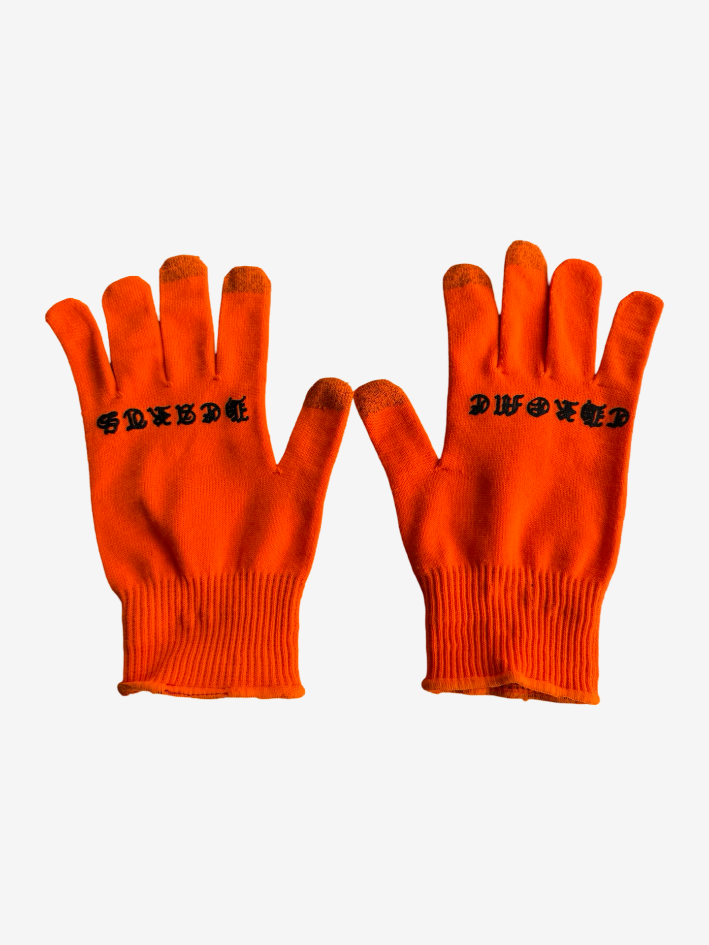 Chrome Hearts Orange Workwear Gloves Sz.M