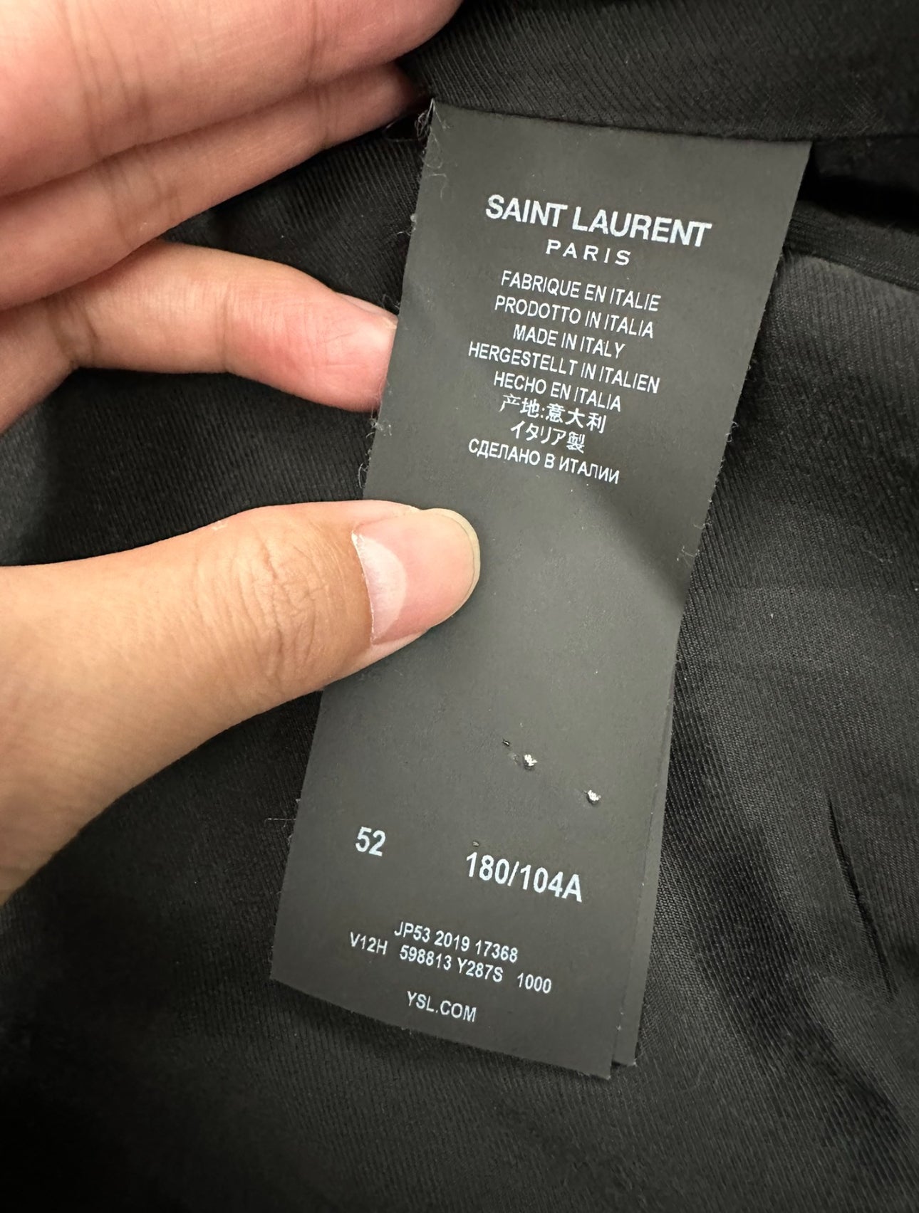 Saint Lauren Paris Classic Teddy Jacket