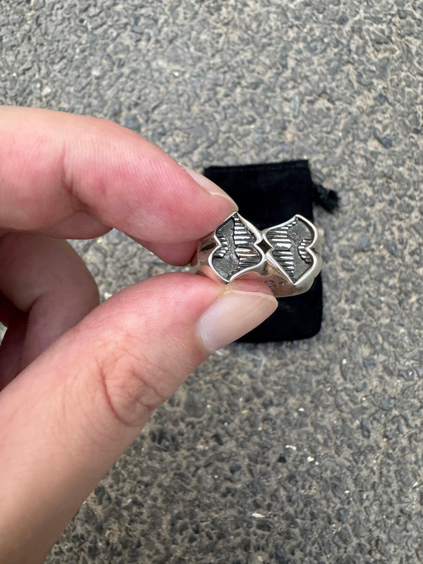 Chrome Hearts Double Chomper Ring