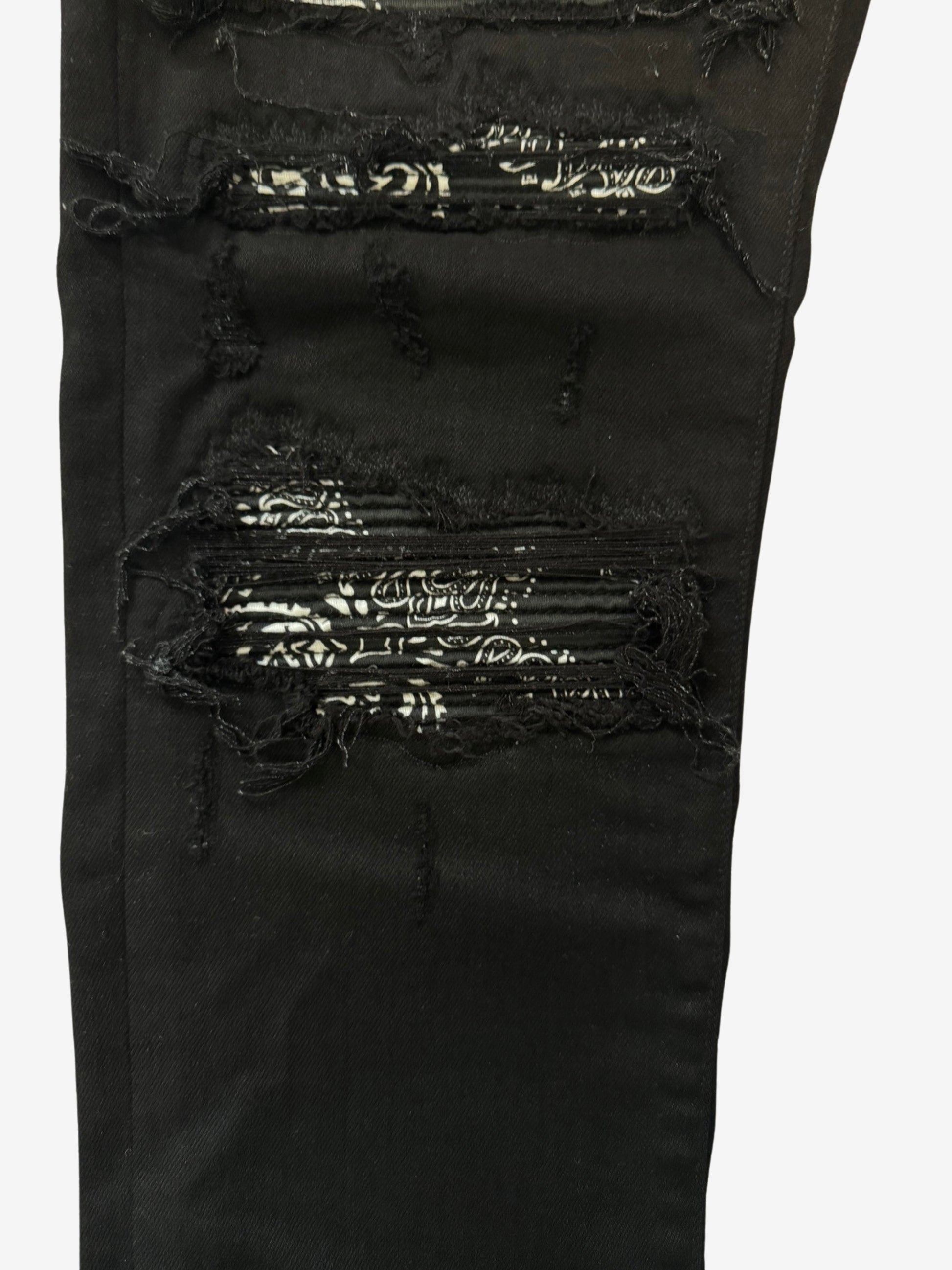 Amiri MX1 Bandana Jeans Black