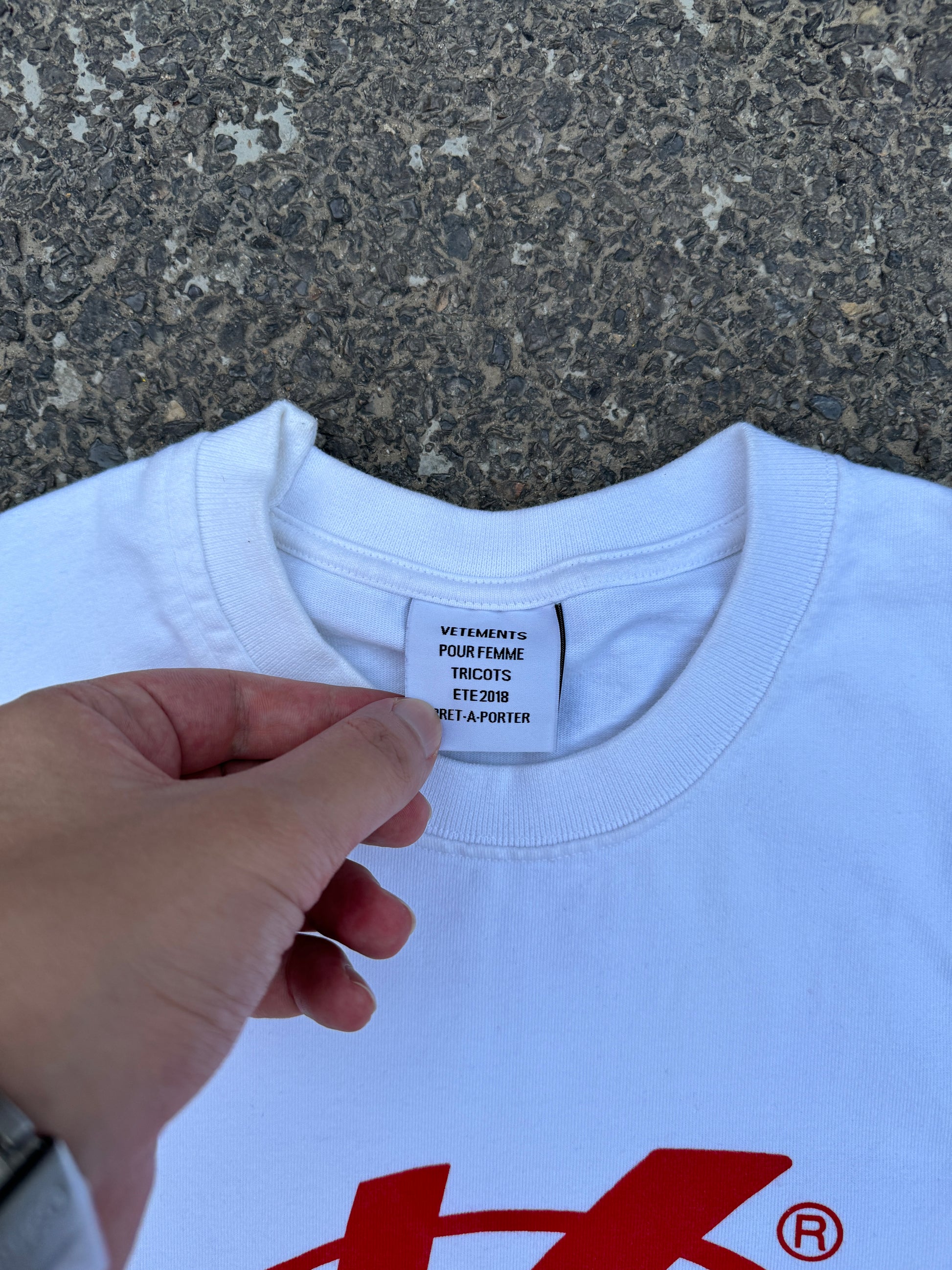 Vetements AW18 Reconstructed Zurich Tshirt