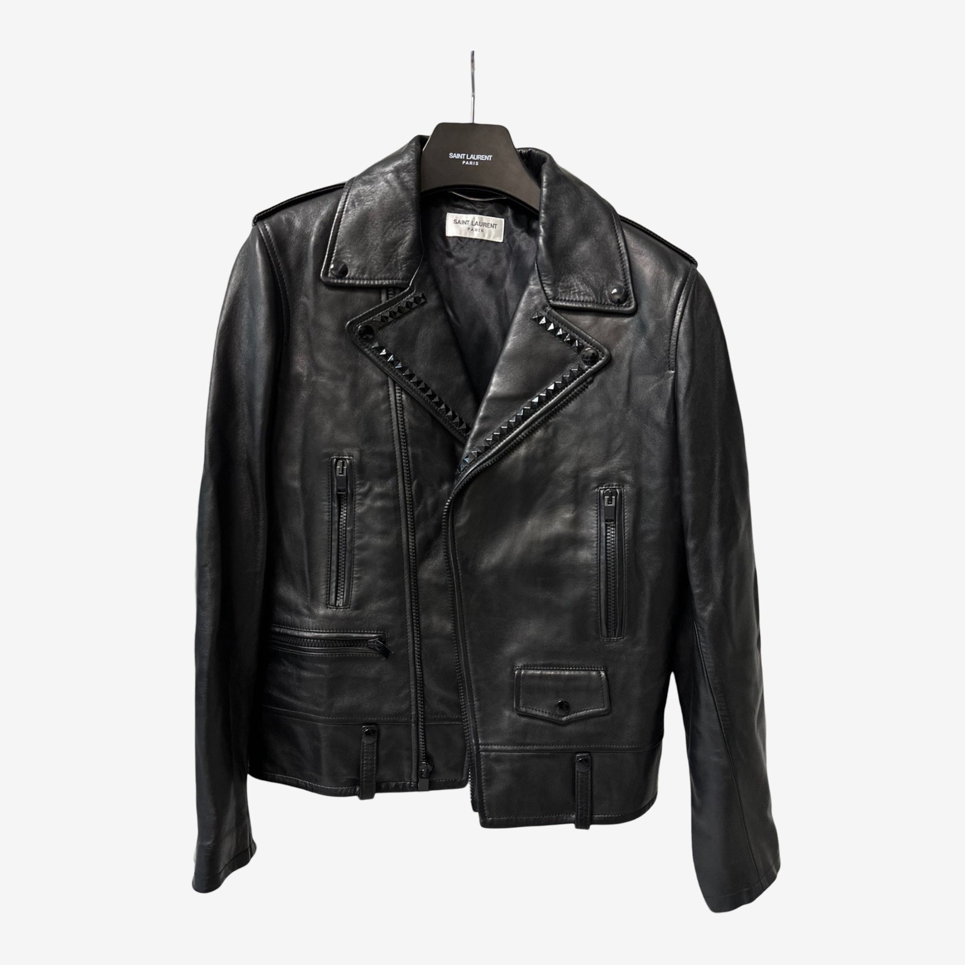 Saint Laurent Paris SS16 Studded LO1 Leather Jacket