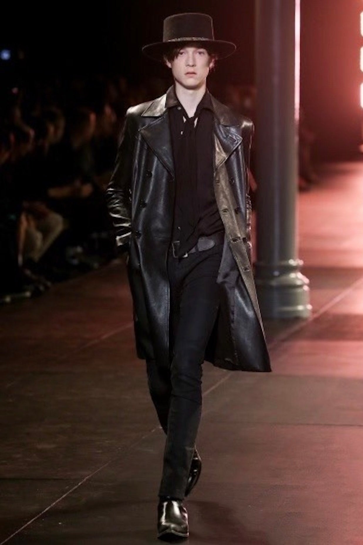 Saint Laurent AW18 Leather Trench Coat