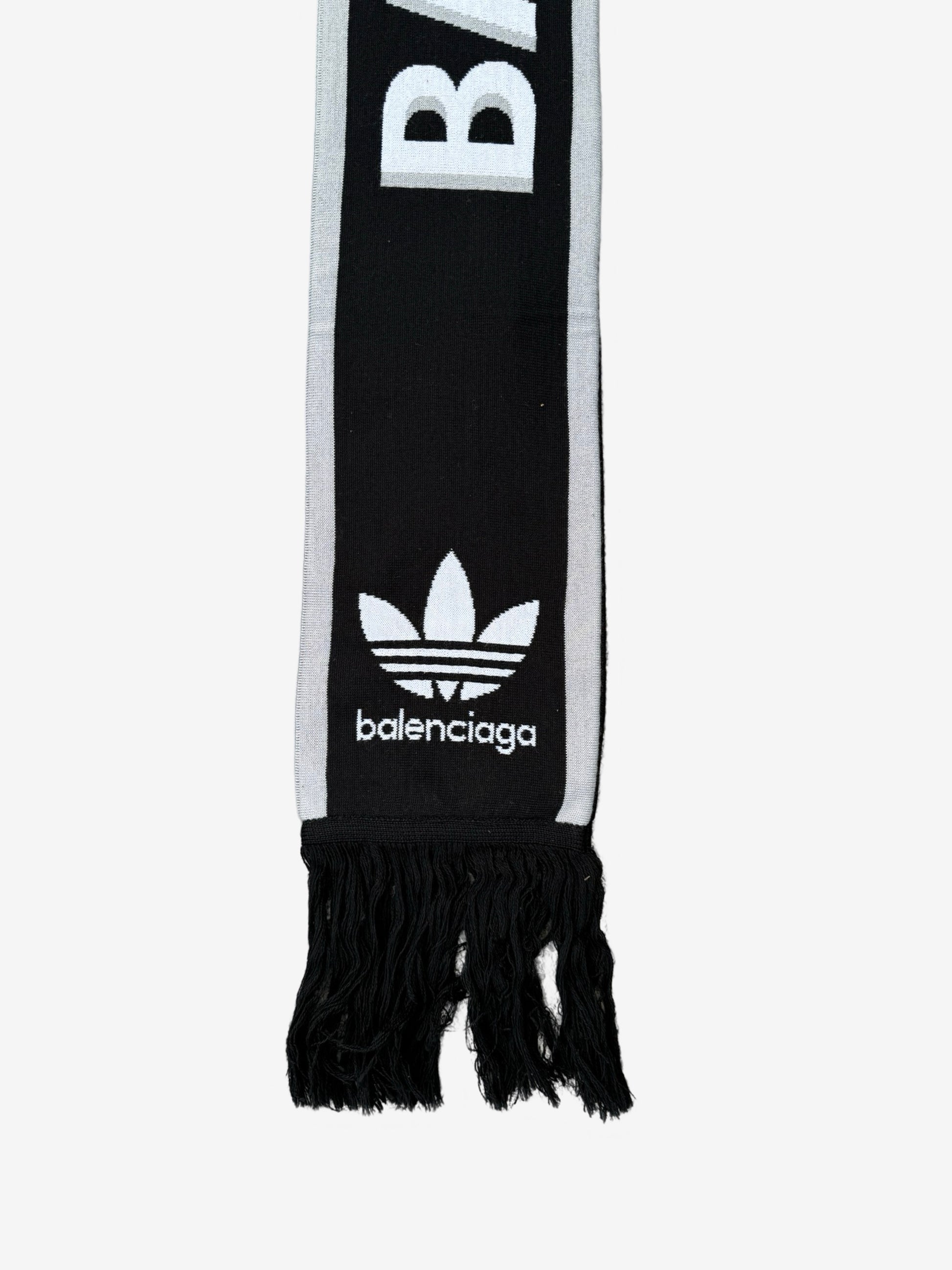 Balenciaga Adidas Soccer Logo Scarf Black