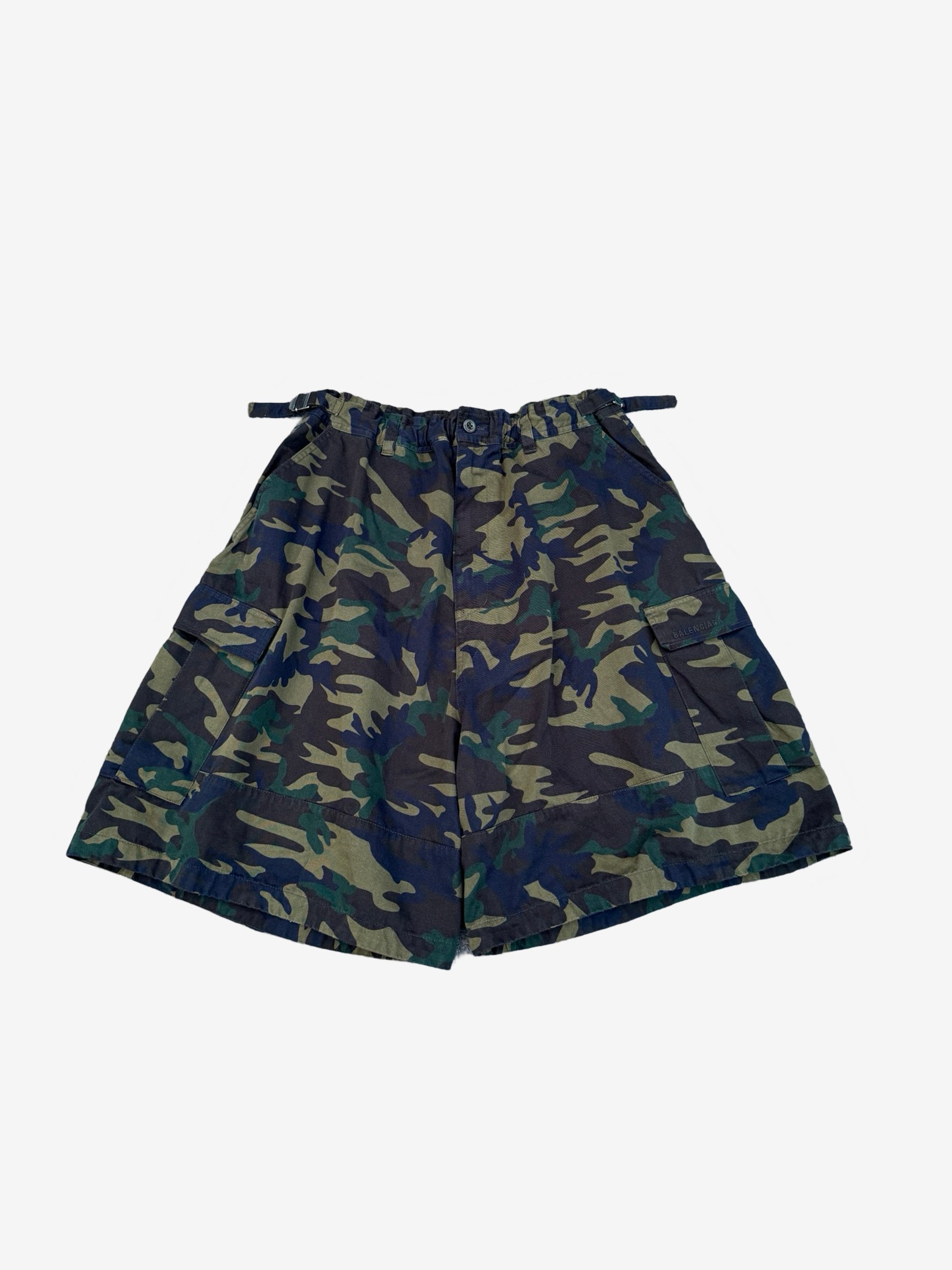 Balenciaga Camouflage Cargo Baggy Shorts