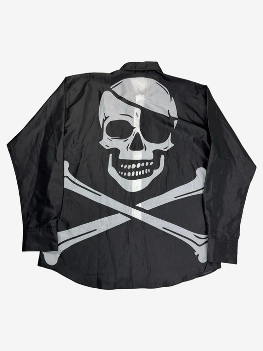 Vetements Skull Satin Shirt