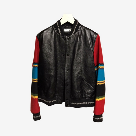 *2017* Saint Laurent Paris Ikarus Leather Bomber