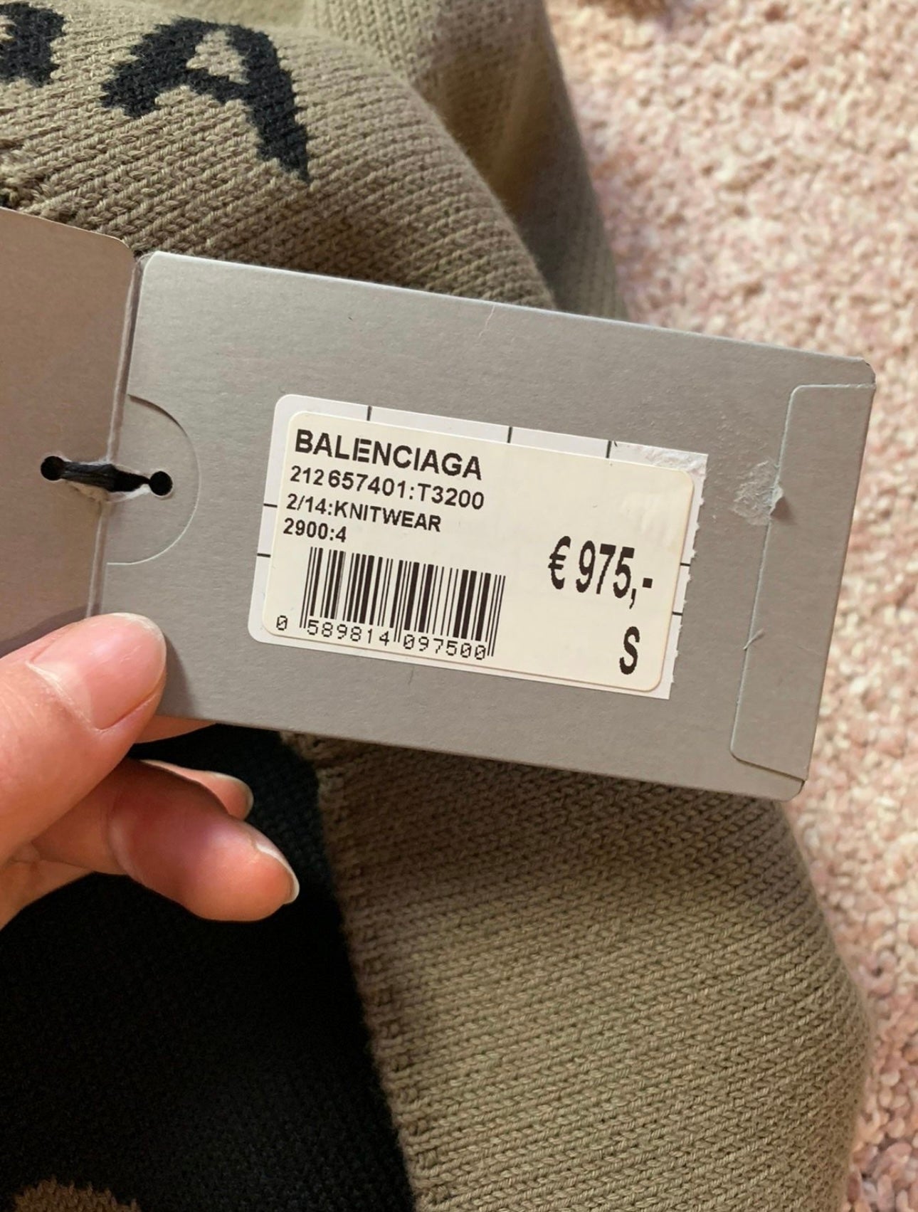 Balenciaga Allover Logo Knit 