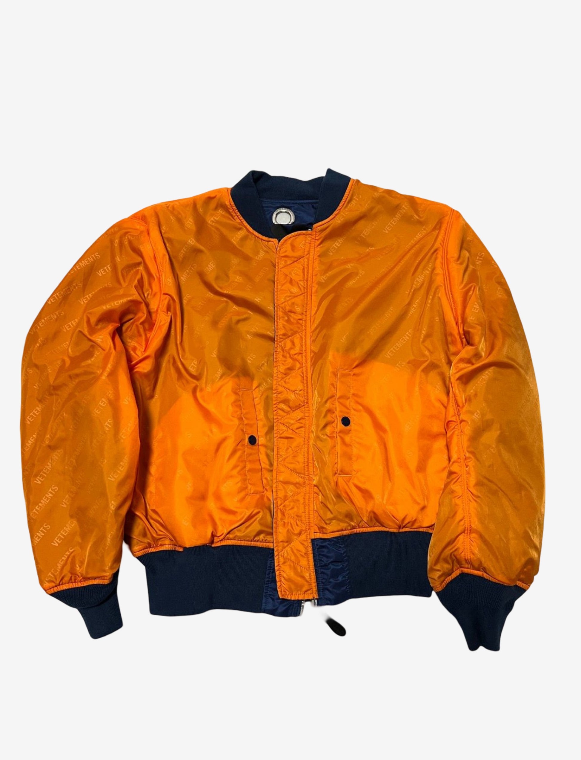 Vetements x Alpha Industrie Reversible Blue Fist Bomber