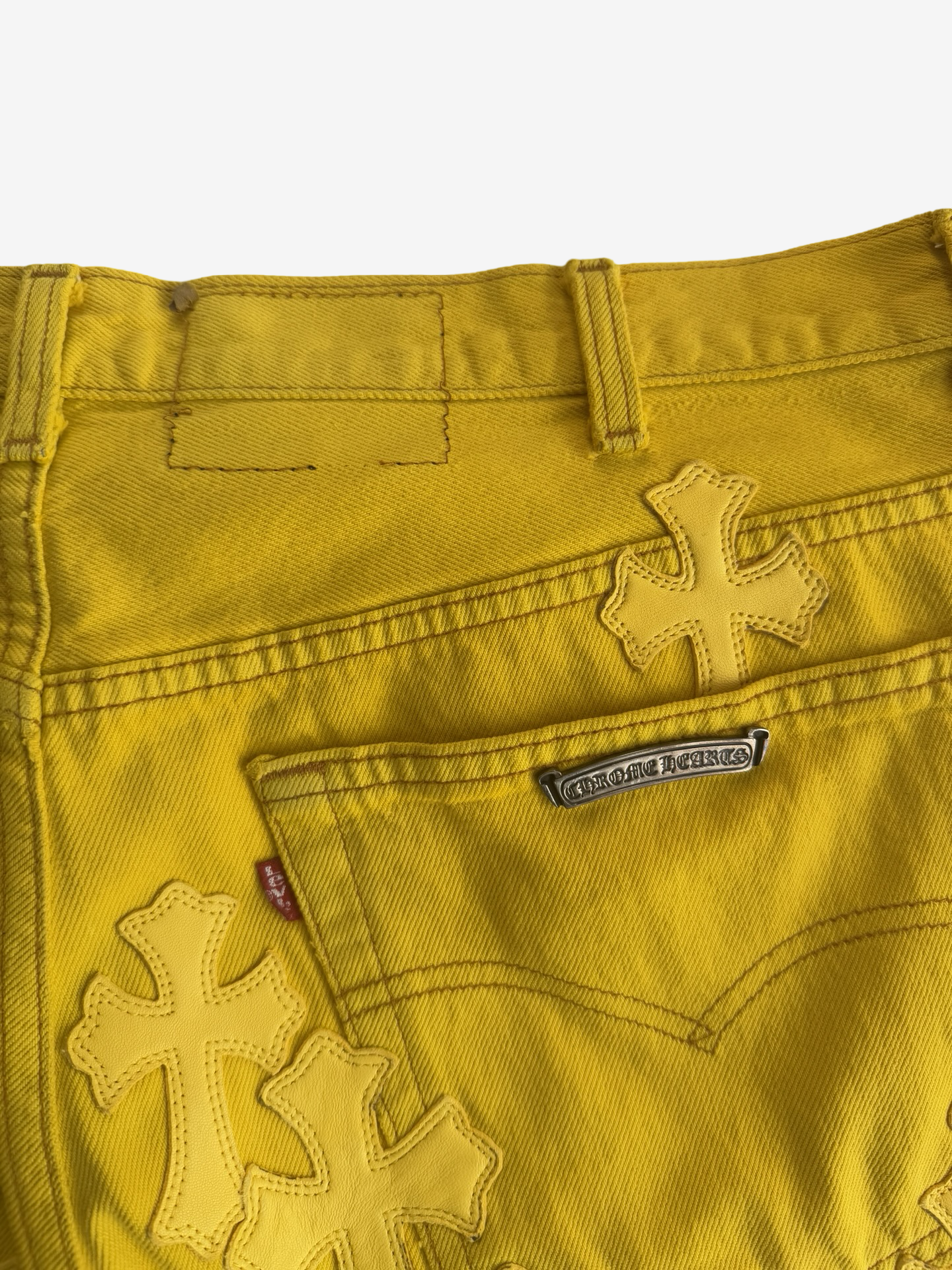 Chrome Hearts Cross Patch Flooded Paris Exclusive Levis Jeans Sz.34