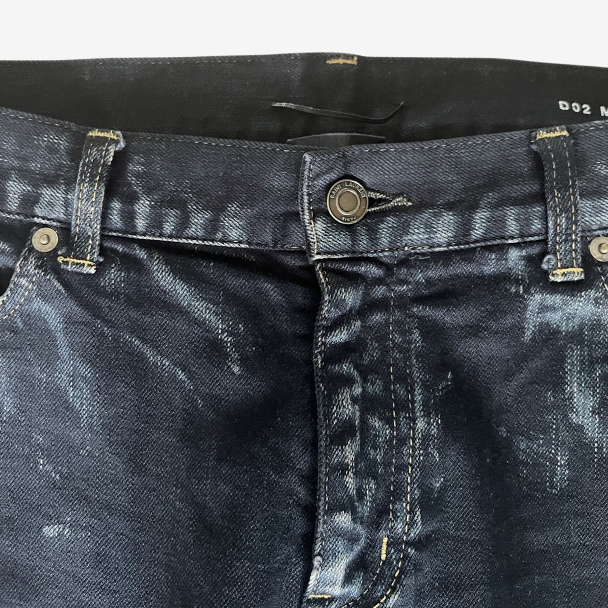 Saint Laurent Paris DO2 AW14 Bleached
Ripped Denim