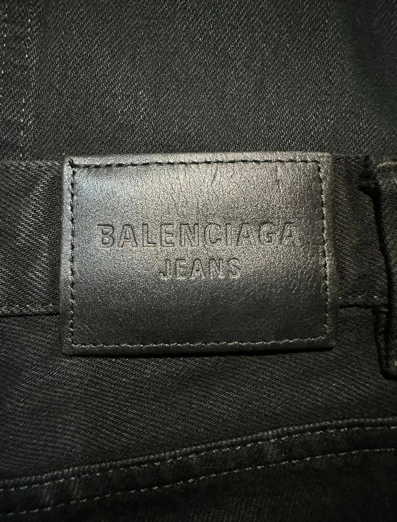 Balenciaga FW22 Black Flared Denim