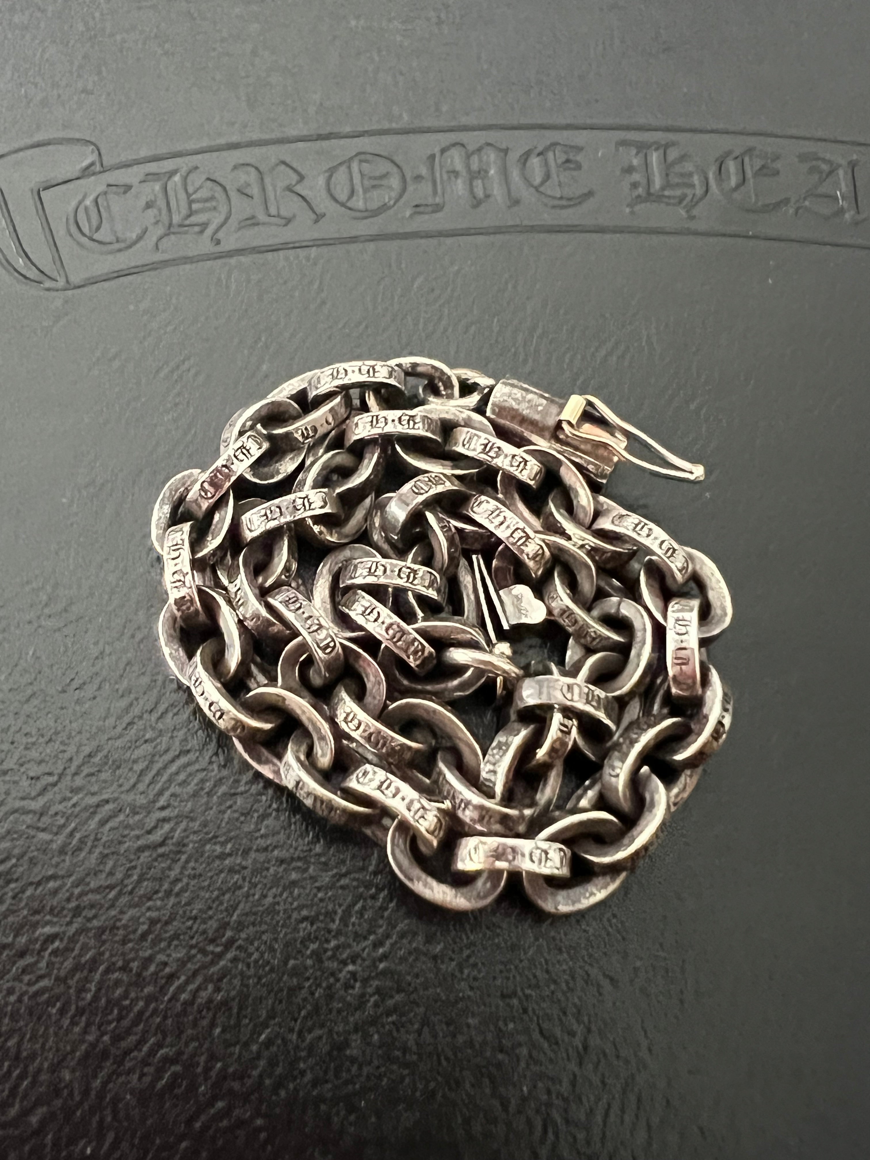 Chrome Hearts Paperchain Bracelet Sz. 8,5 Inch/ 22cm