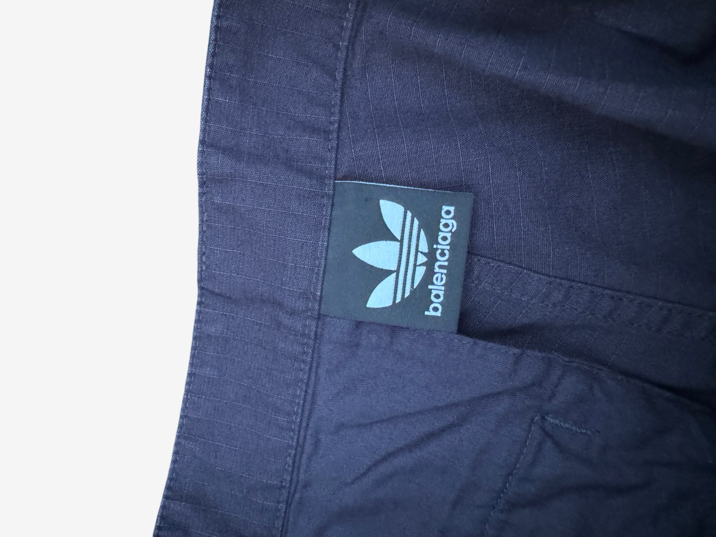 Balenciaga Adidas Navy Overknee Shorts