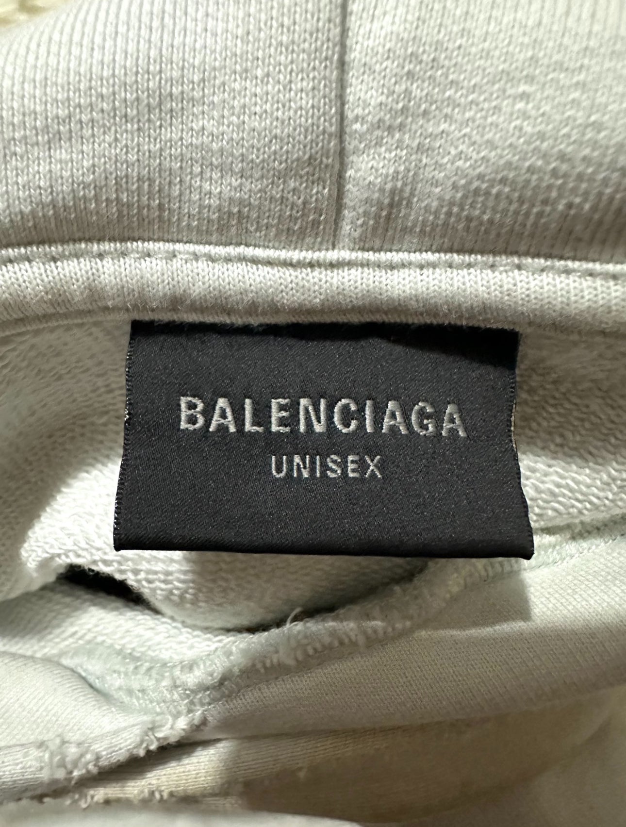 Balenciaga SS23 White Mud Graffiti Hoodie