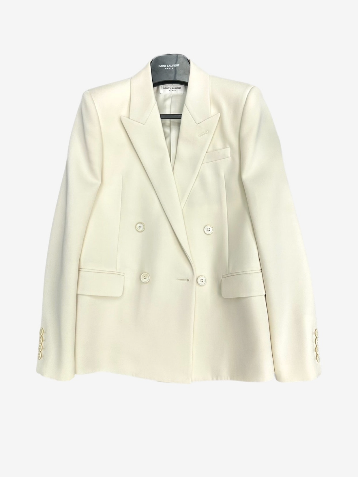 Saint Laurent Paris White Blazer