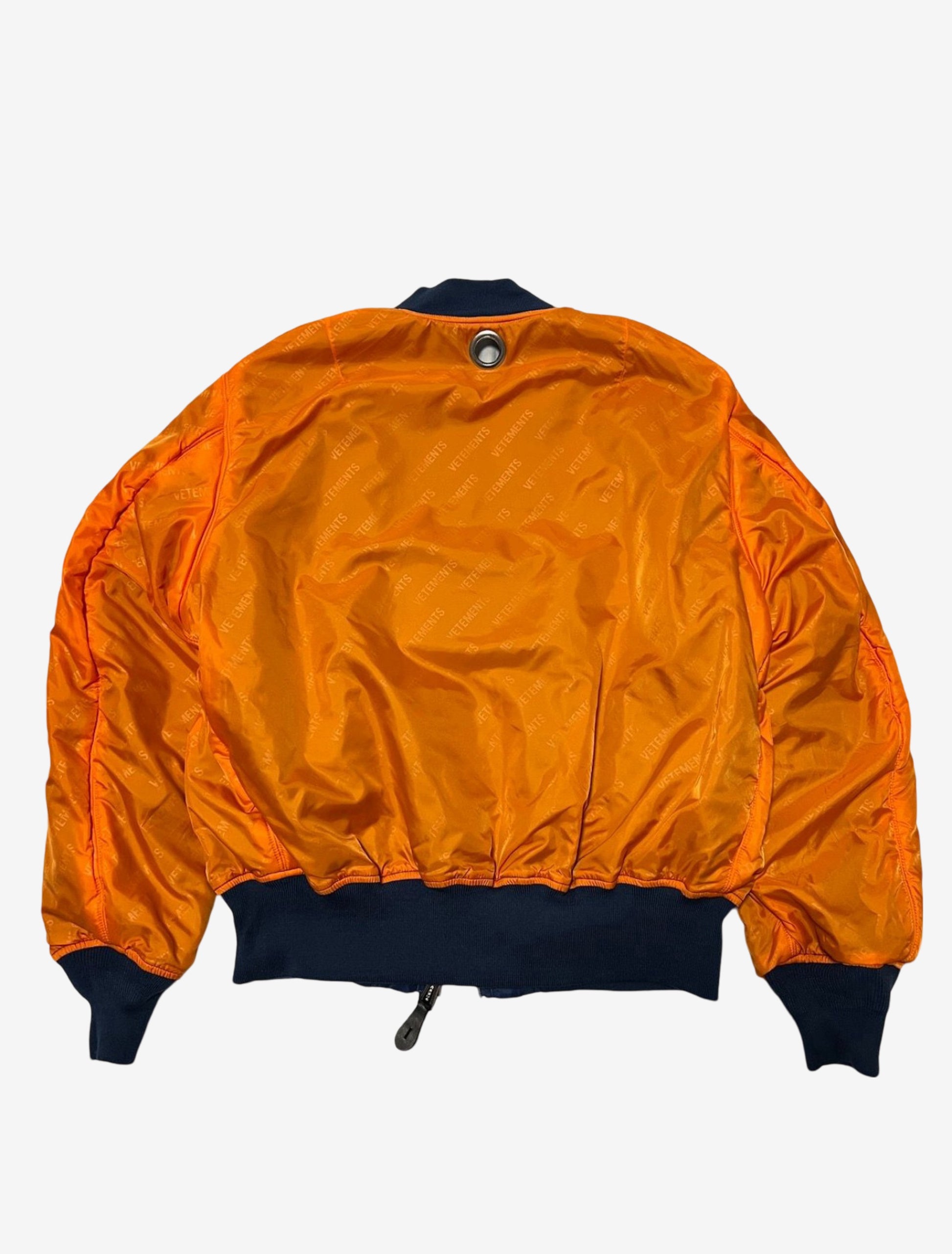 Vetements x Alpha Industrie Reversible Blue Fist Bomber