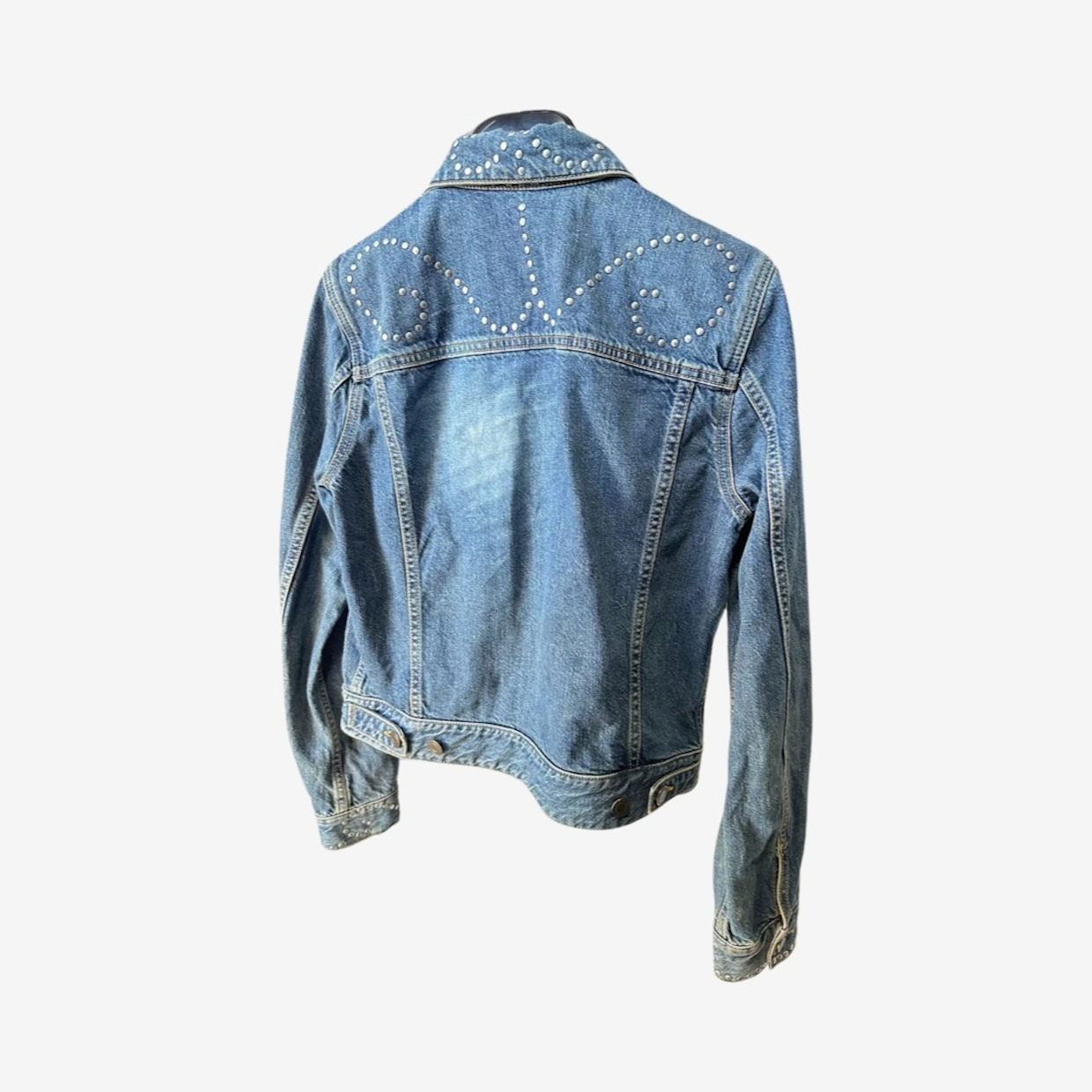 Saint Laurent SS15 Psych Rock Stud Denim Jacket