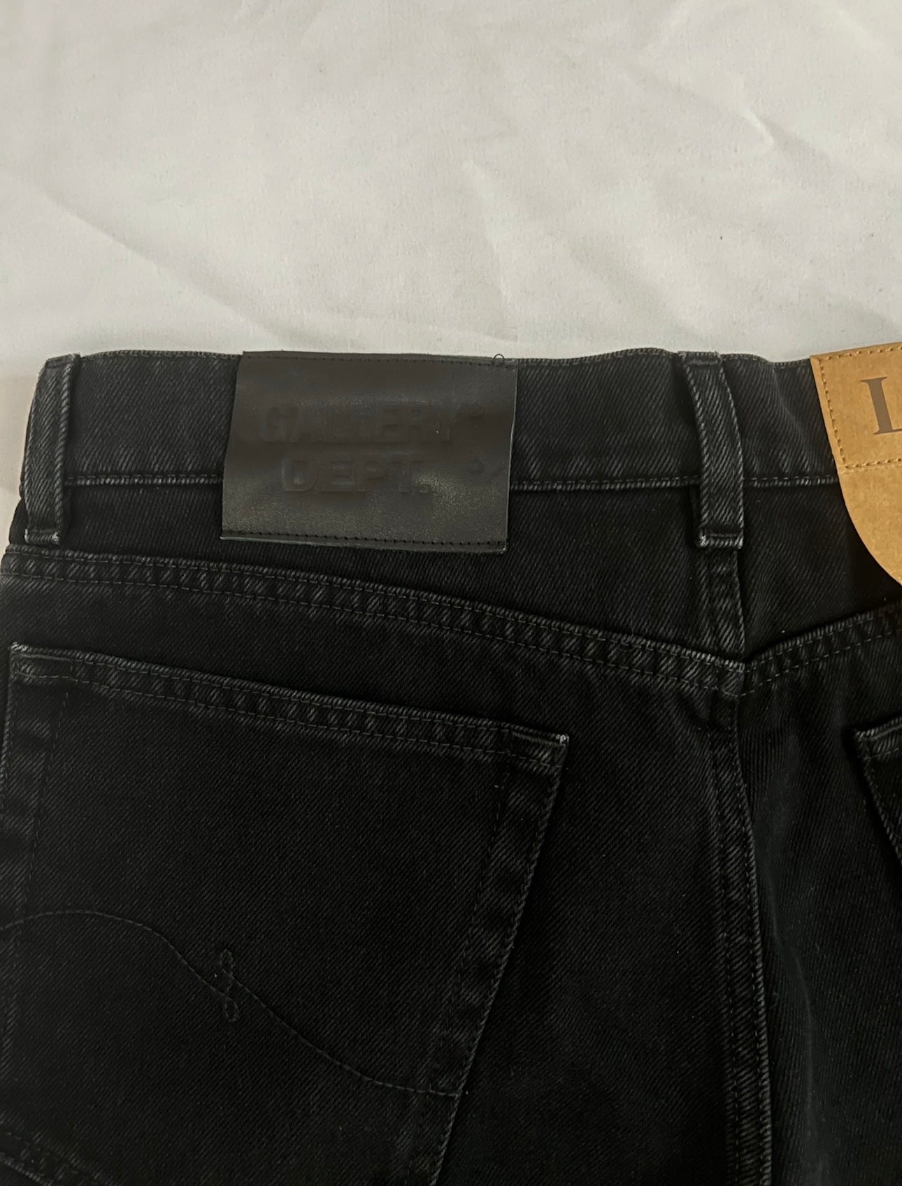 Lanvin x Gallery Dept. Leather Denim Jeans