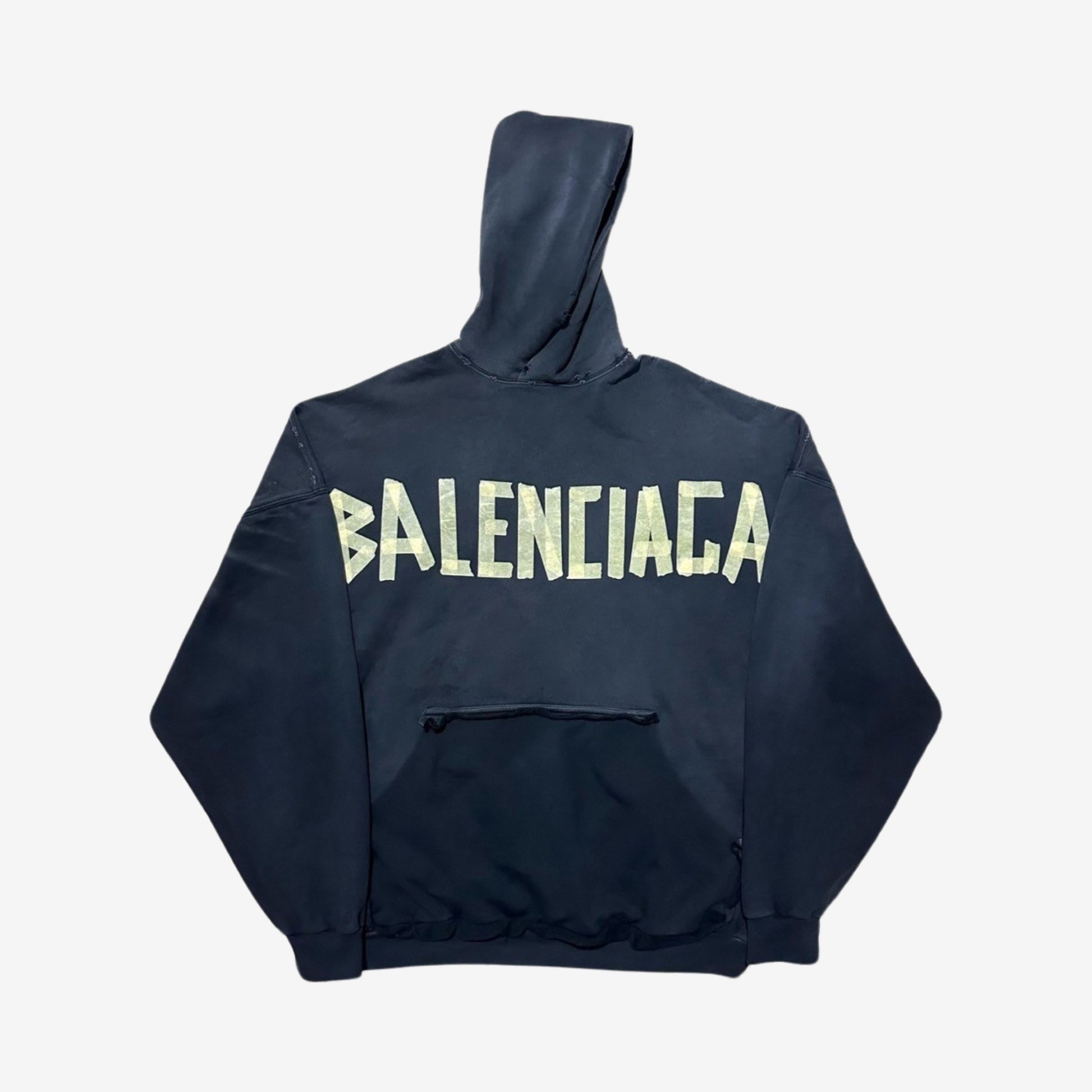 Balenciaga SS23 Oversized Logo Tape Hoodie