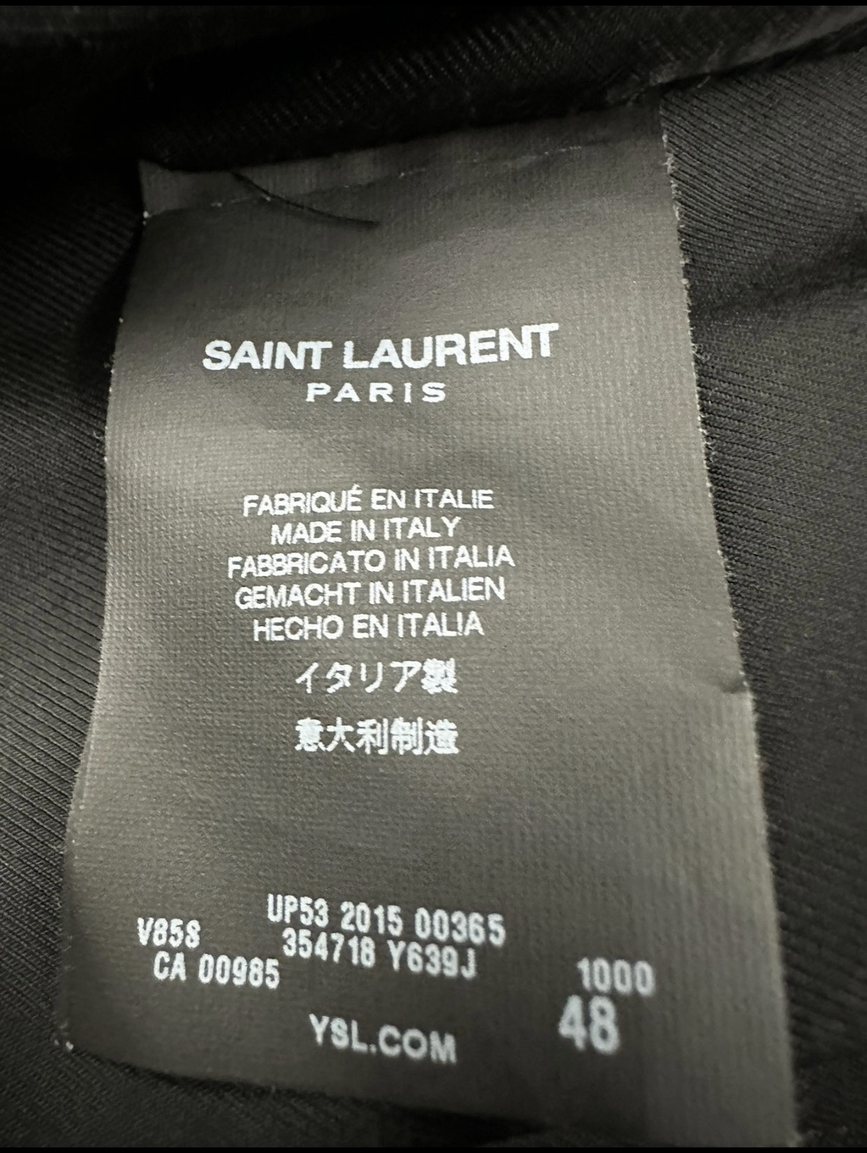 Saint Laurent Paris Teddy Jacket