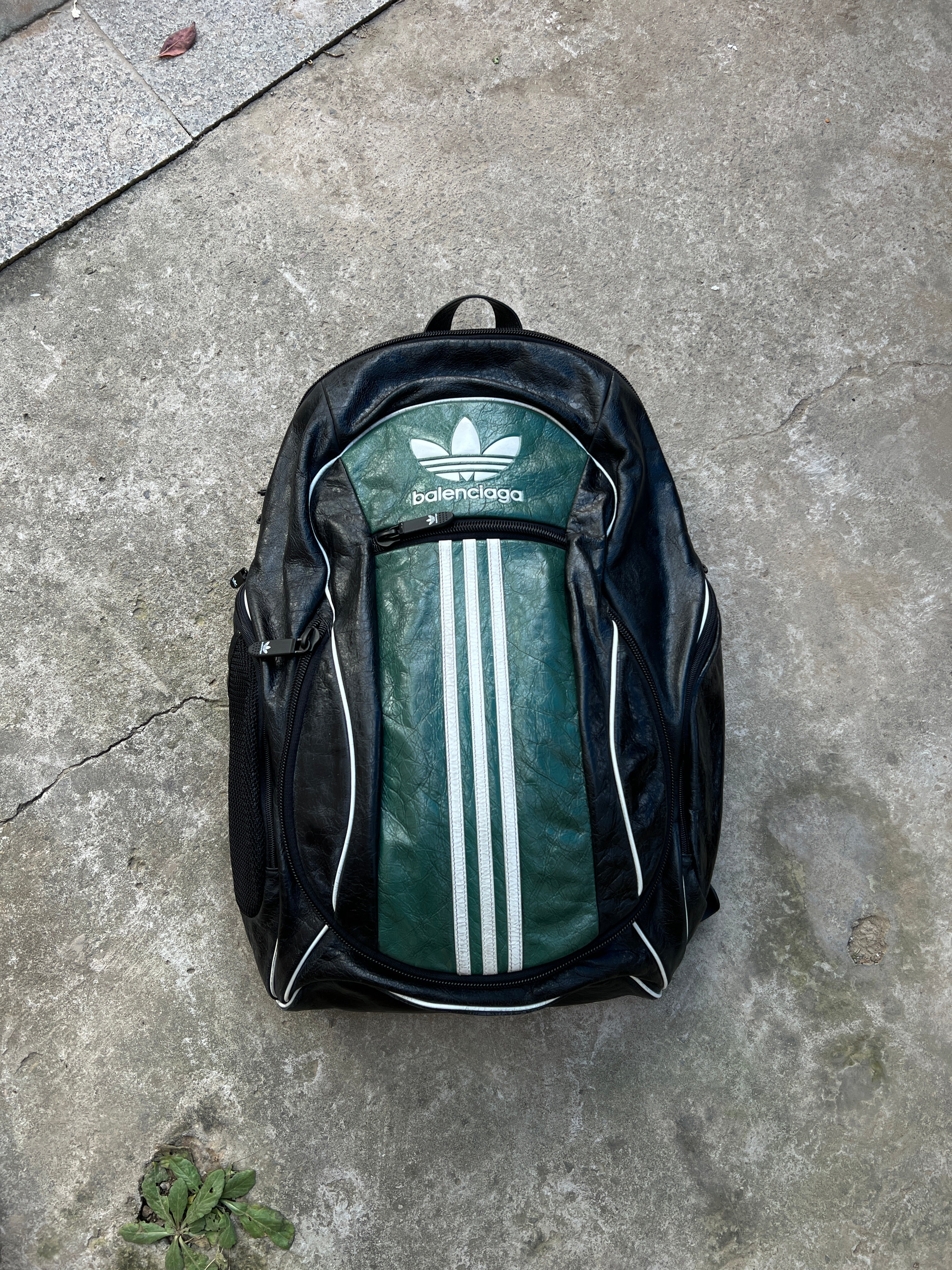 Adidas backpack green and black best sale