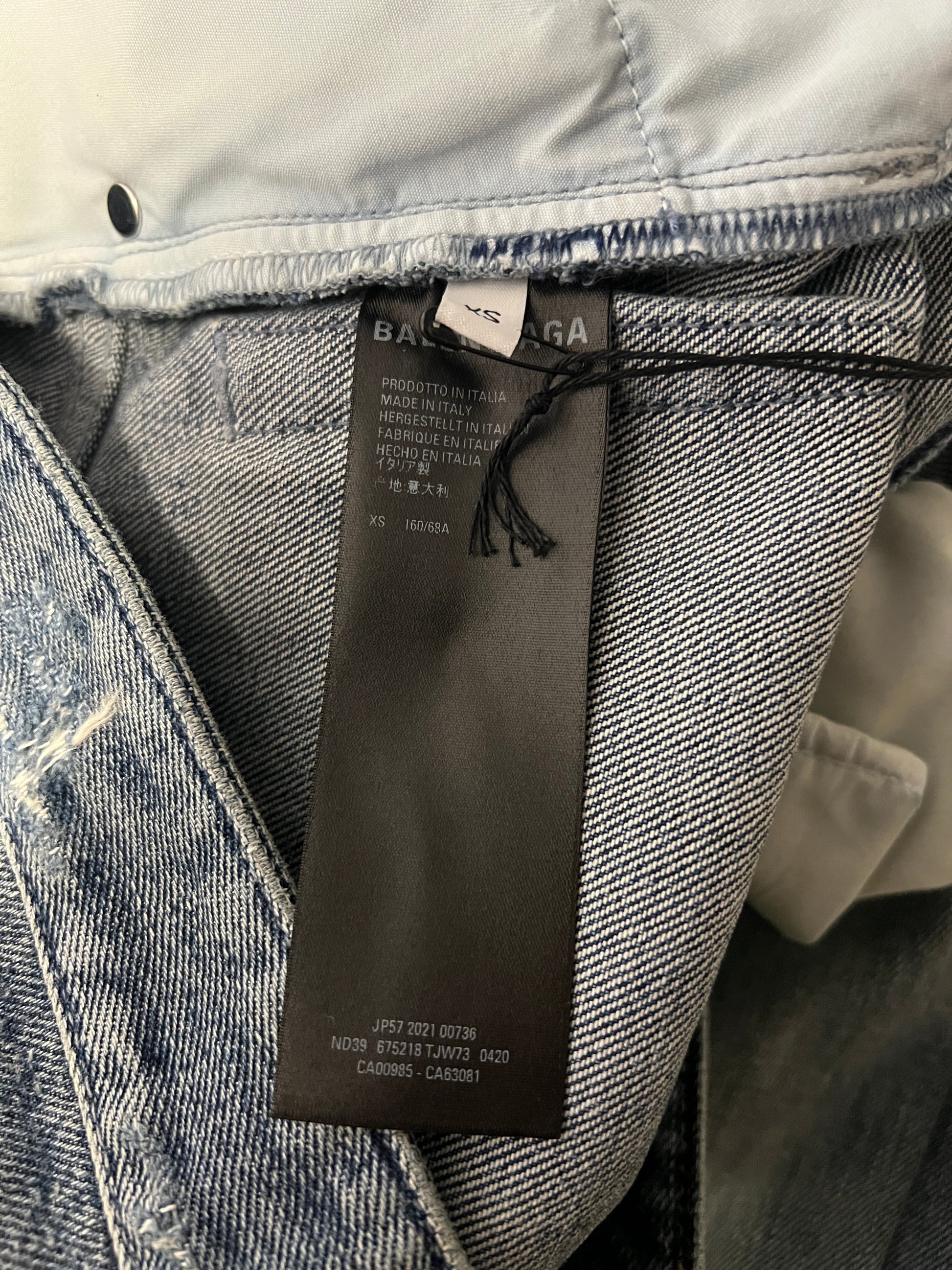 Balenciaga Baggy Oversized Destroyed Skater Denim