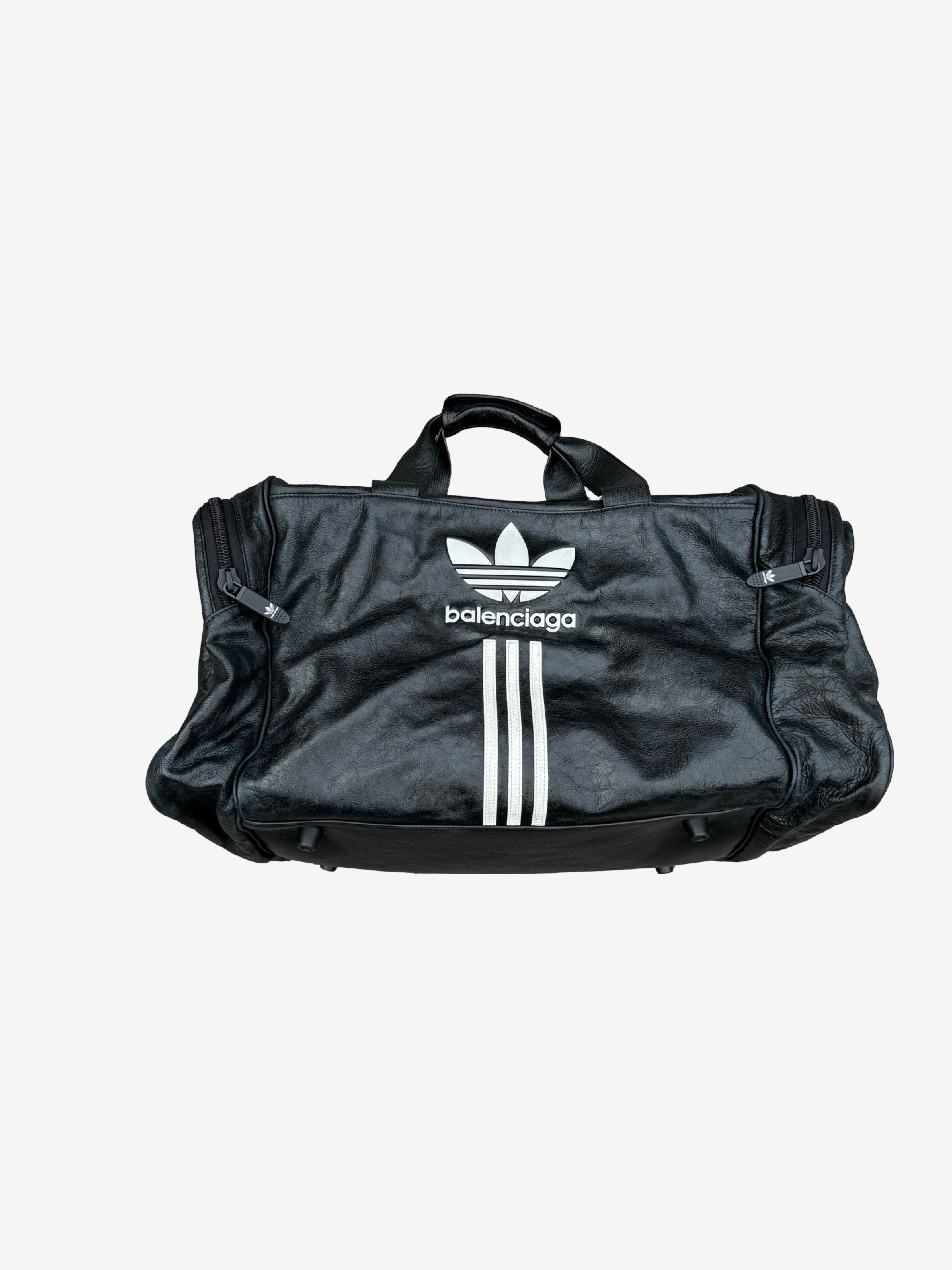 Adidas leather duffle bag hotsell