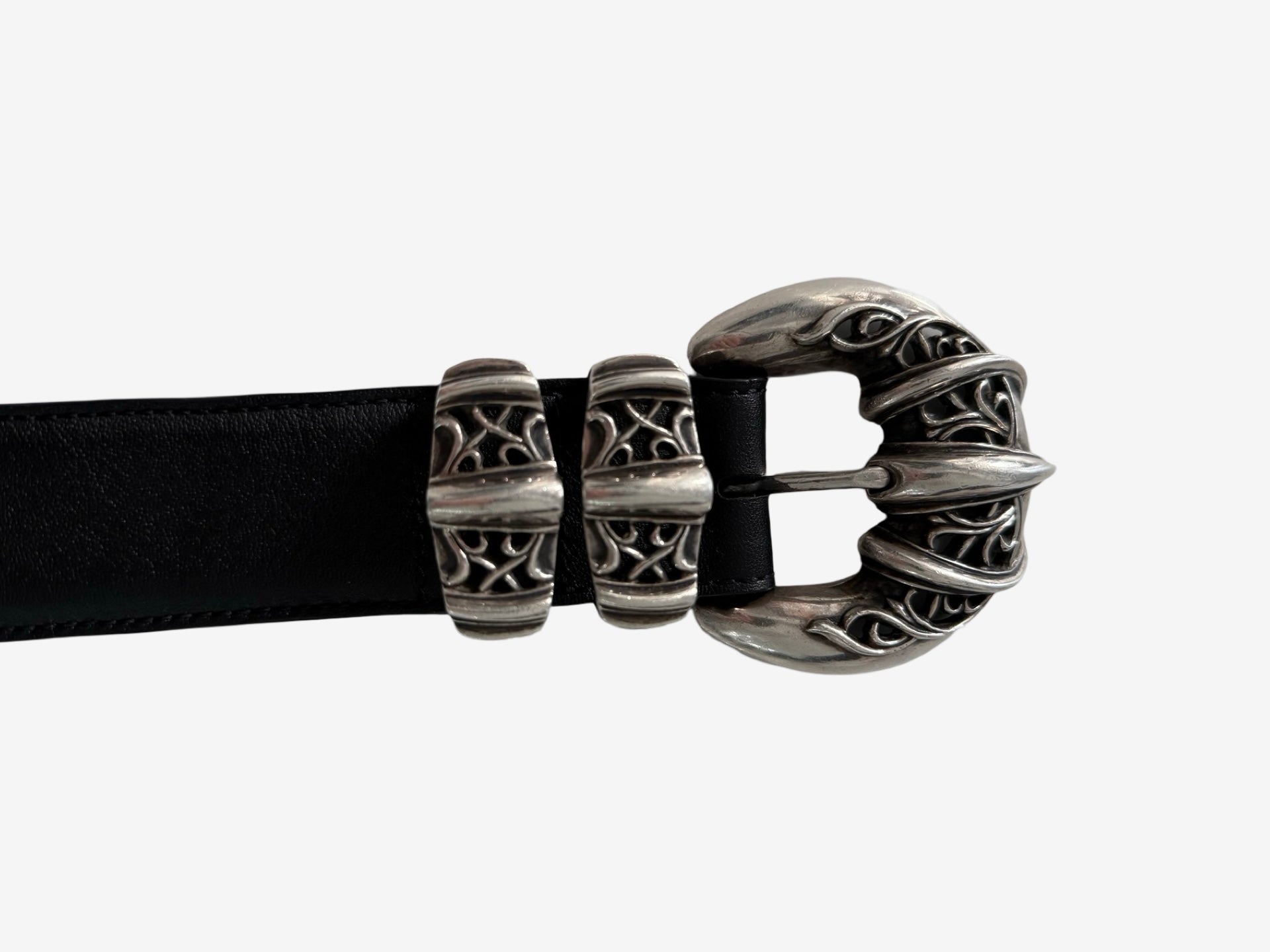 Chrome Hearts Black Talon 4 Piece Silver Belt Sz.32