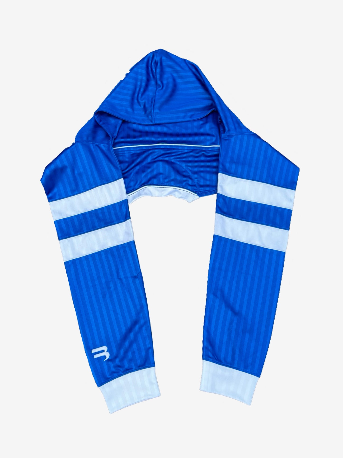 Balenciaga SS22 Soccer Hood Scarf Hat Blue